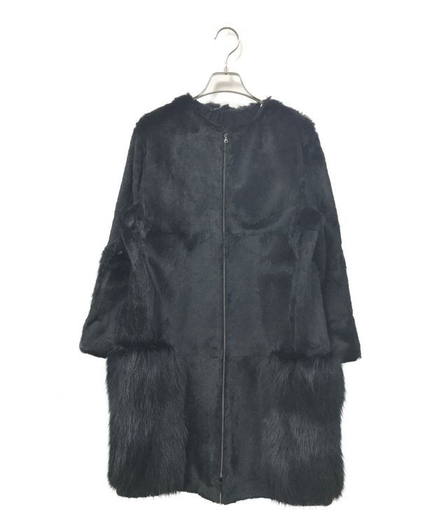 中古・古着通販】ADORE (アドーア) ファーコート ブラック サイズ:38 