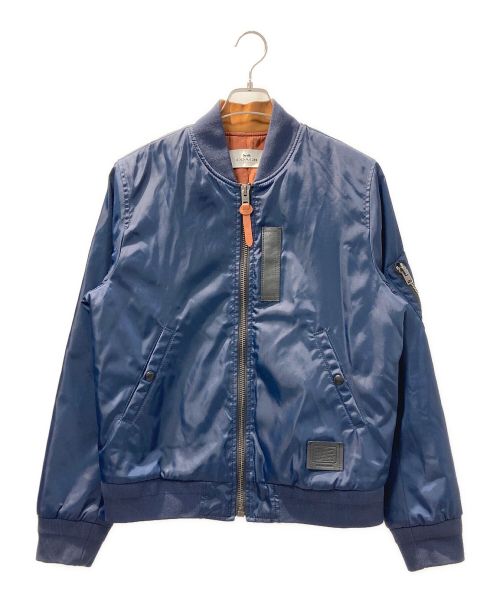 COACH スエード ジャケット ネイビー M 定価15万 ジャケット・アウター