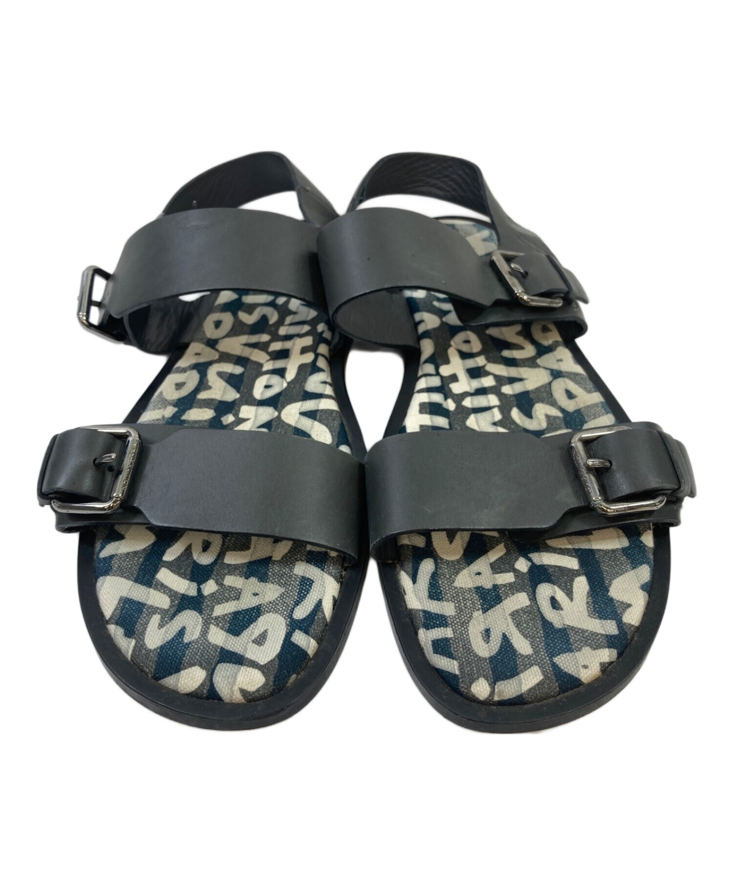 中古・古着通販】LOUIS VUITTON (ルイ ヴィトン) サンダル ブラック 