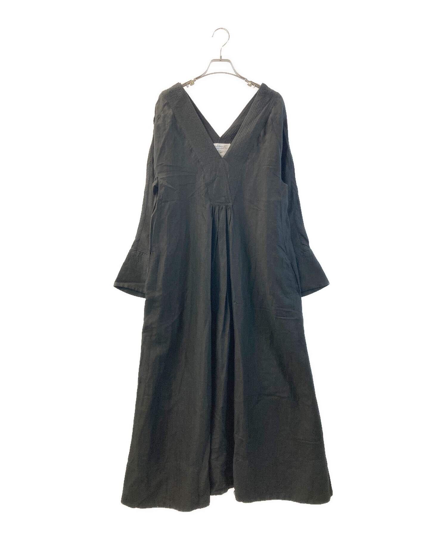 Chaos カオス アルパカリネン カフカワンピース ブラック