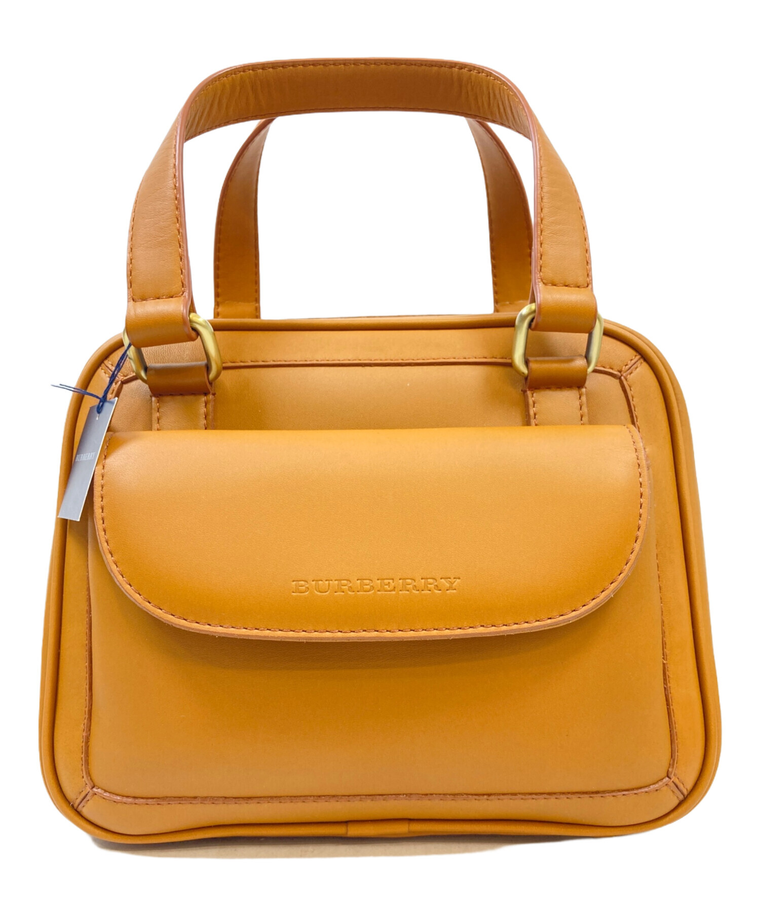 中古・古着通販】BURBERRY (バーバリー) ハンドバッグ キャメル 