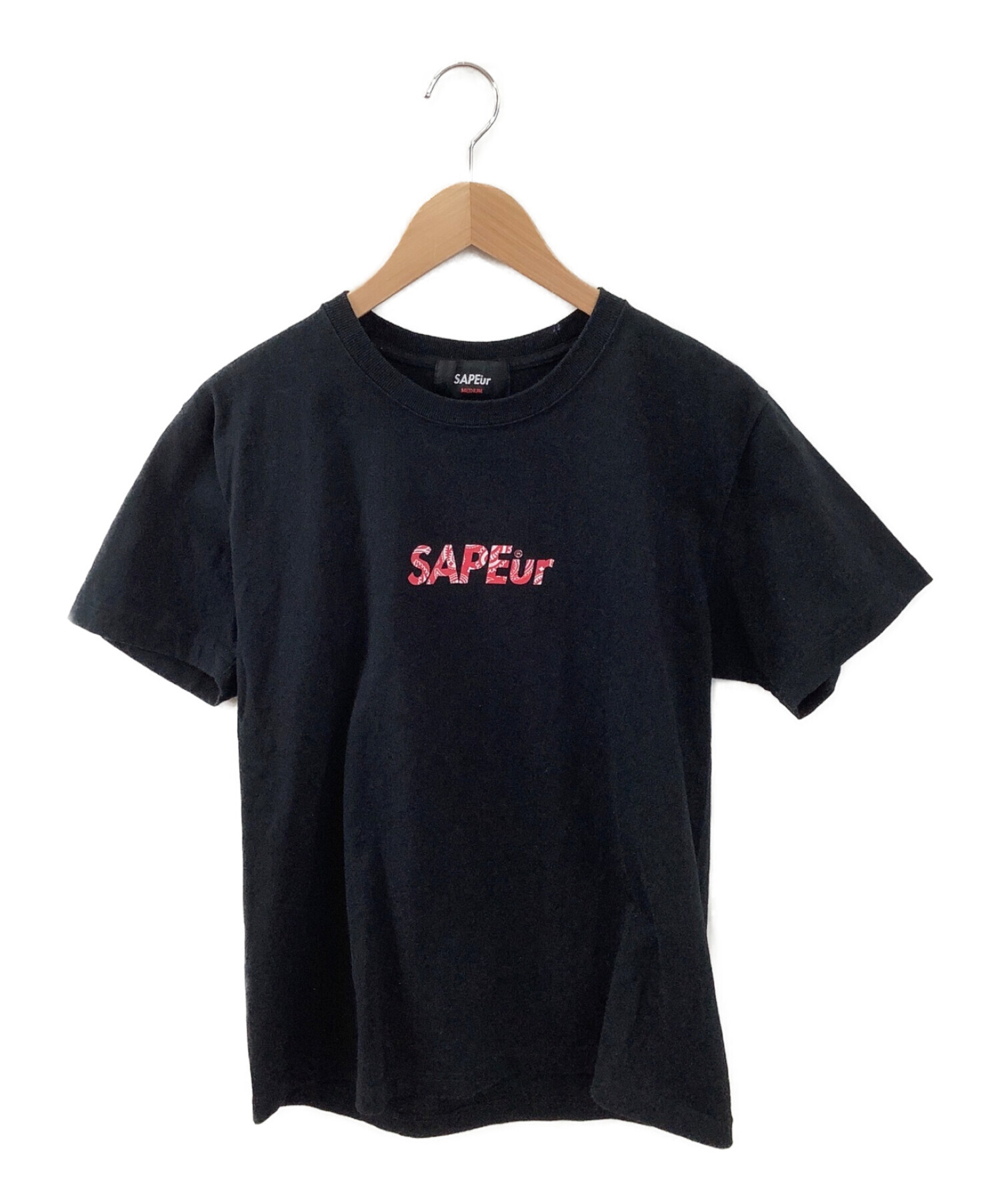 中古・古着通販】SAPEur (サプール) Tシャツ ブラック サイズ:M 