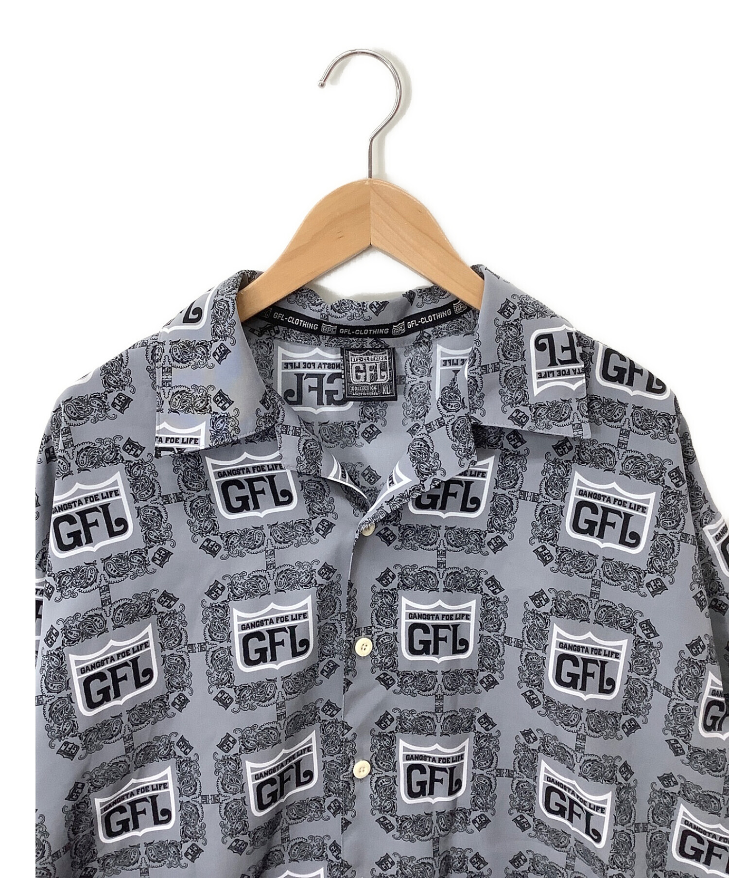 GFL (ジーエフエル) 半袖シャツ グレー サイズ:XL