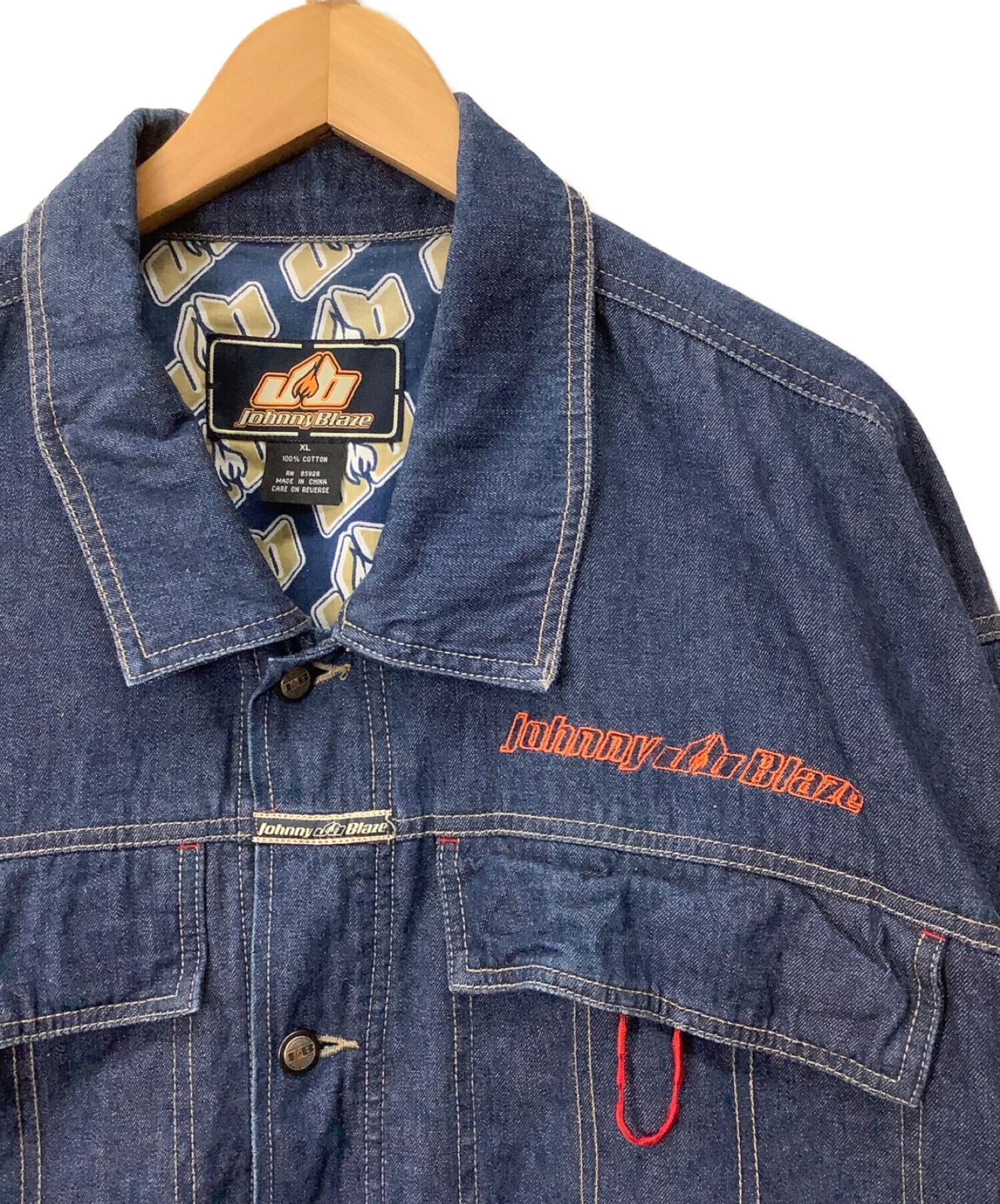 JOHNNY BLAZE (ジョニーブレイズ) シャツジャケット インディゴ サイズ:XL
