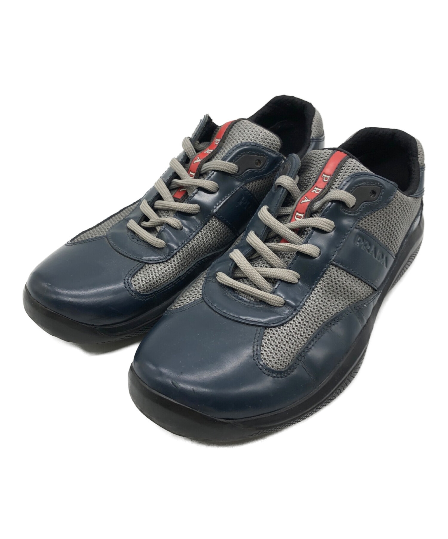 中古・古着通販】PRADA (プラダ) ドライビングシューズ ネイビー 