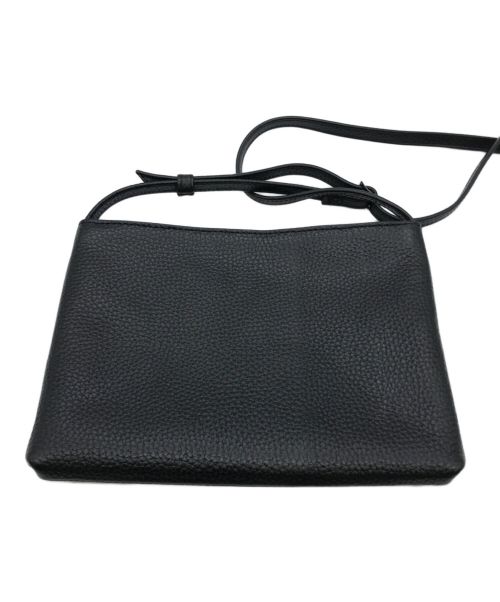 中古・古着通販】HushTug (ハッシュタグ) レザーサコッシュ ブラック 