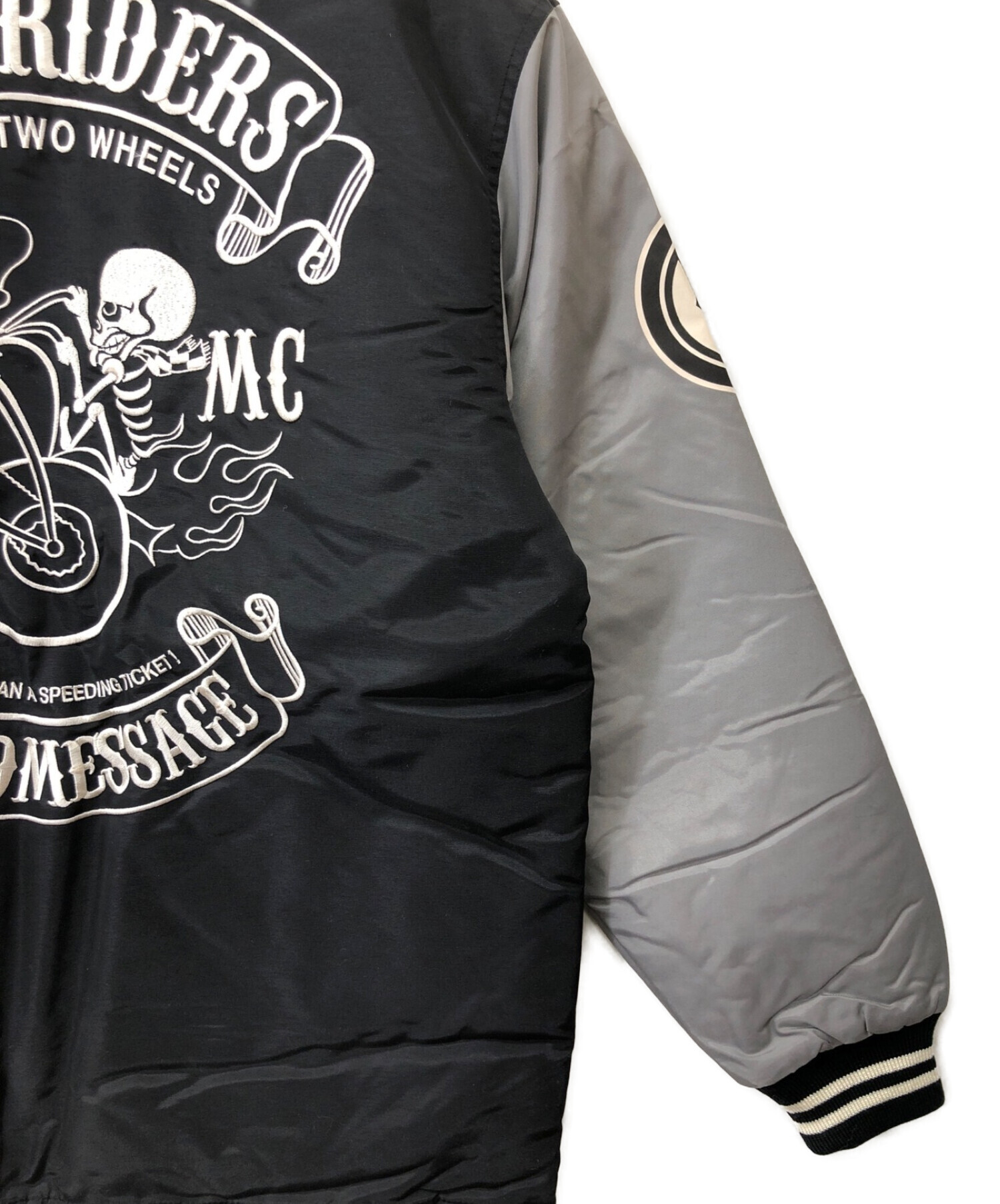 BLOOD MESSAGE ブラッドメッセージ スカジャン リバーシブル ベロア