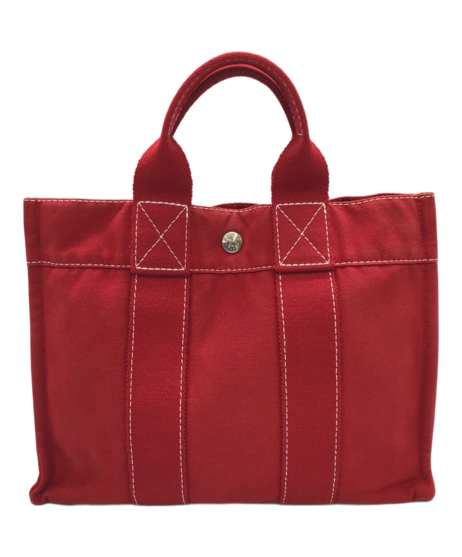 正規品♡ きつ 美品♡ HERMES エルメス 巾着バッグ レッド 816