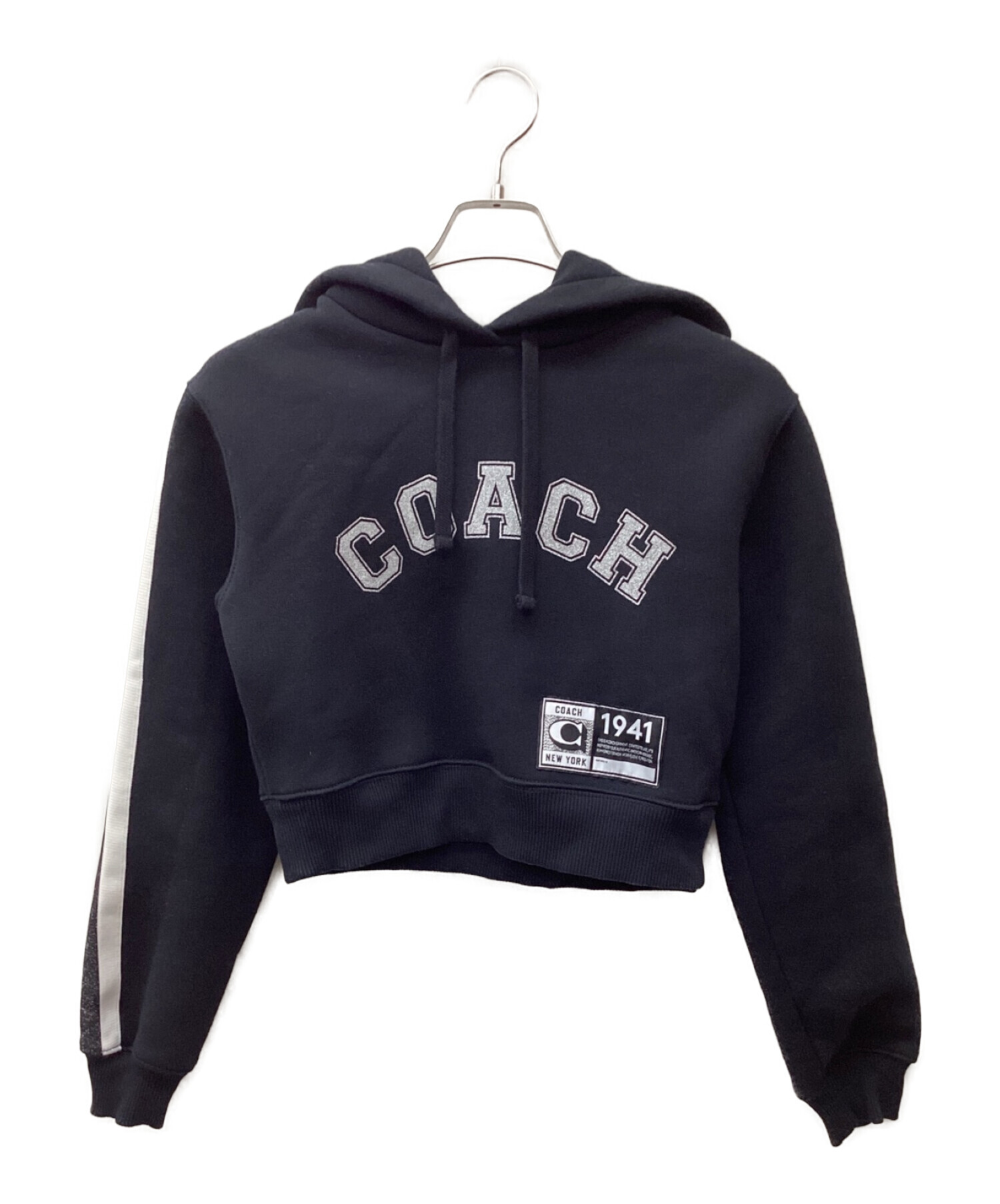 中古・古着通販】COACH (コーチ) プルオーバーパーカー ブラック 