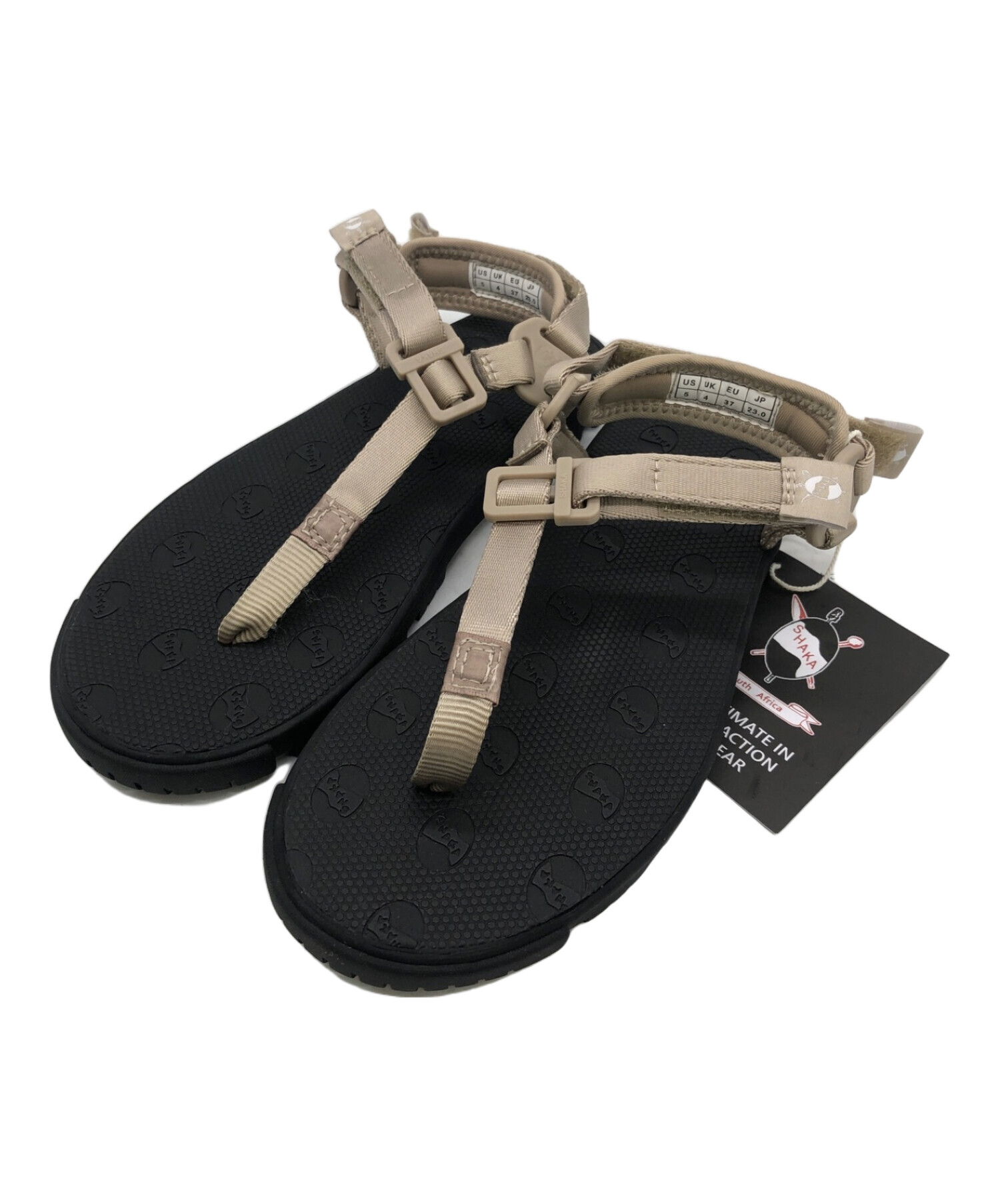 中古・古着通販】shaka (シャカ) サンダル ベージュ サイズ:23 未使用 