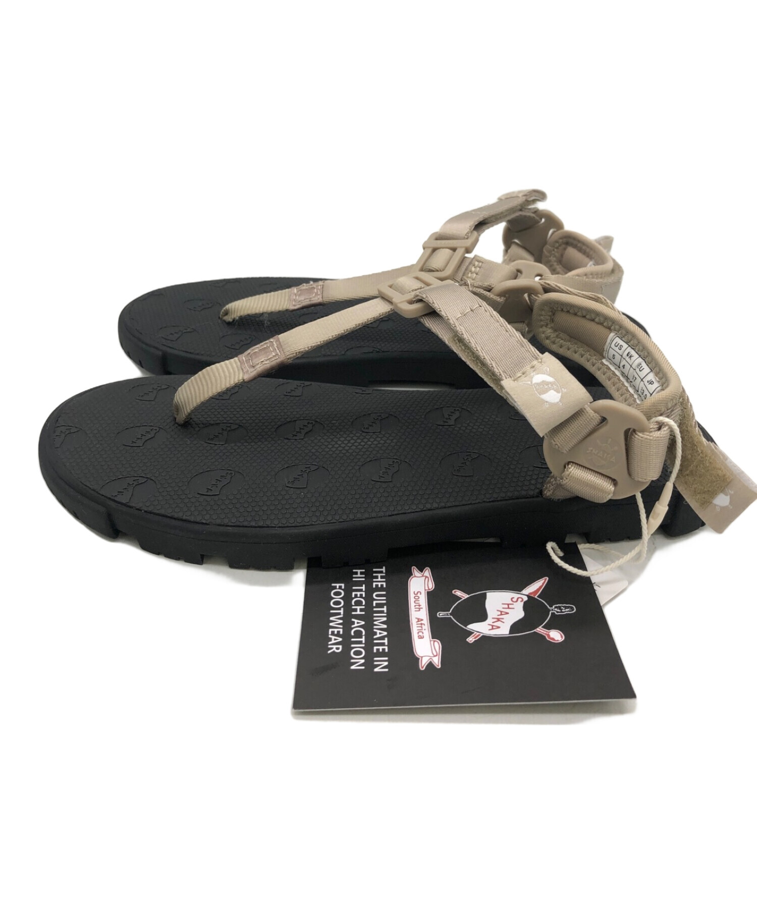 中古・古着通販】shaka (シャカ) サンダル ベージュ サイズ:23 未使用 