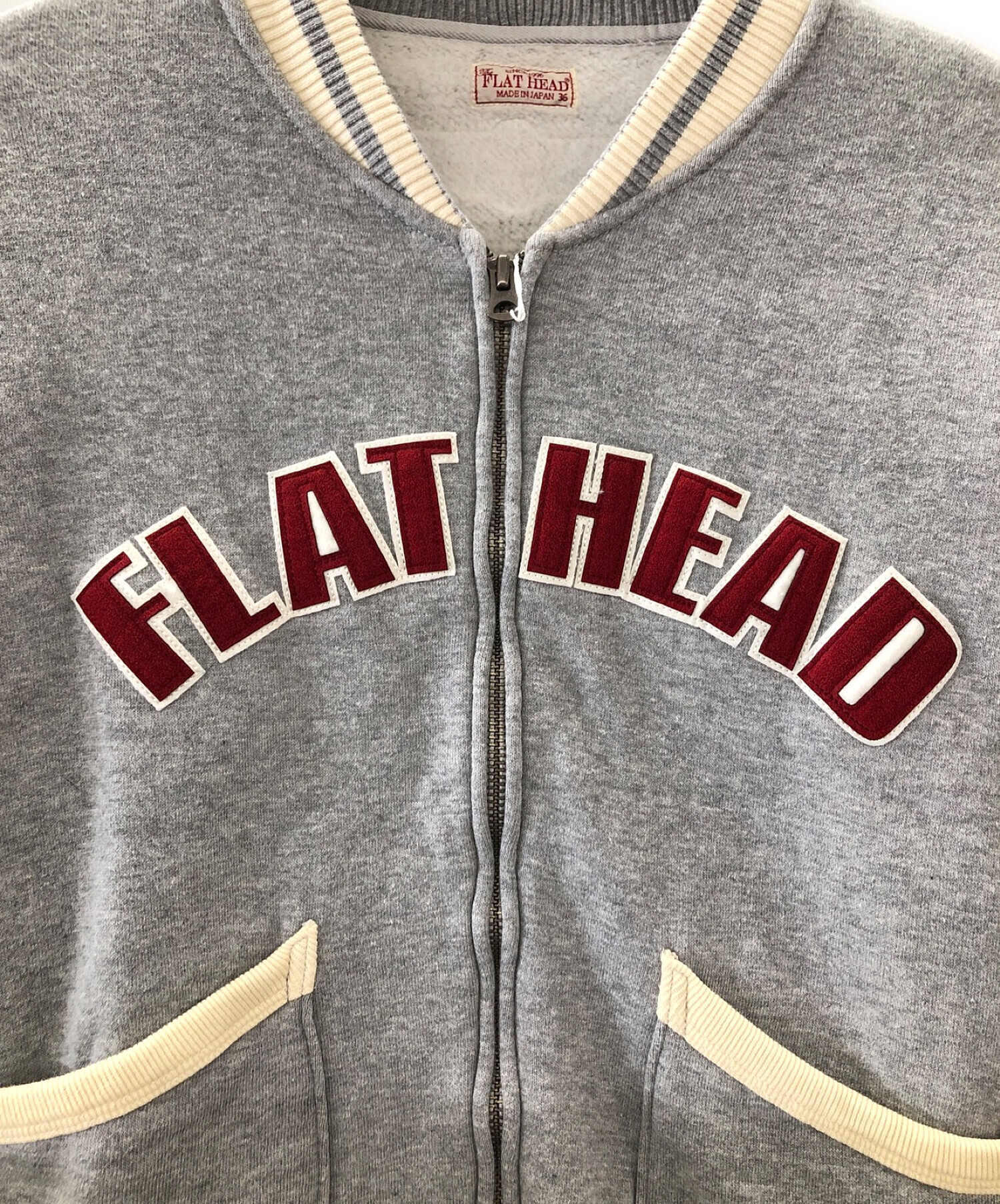 FLAT HEAD (フラット ヘッド) スウェットジャケット グレー サイズ:36 未使用品