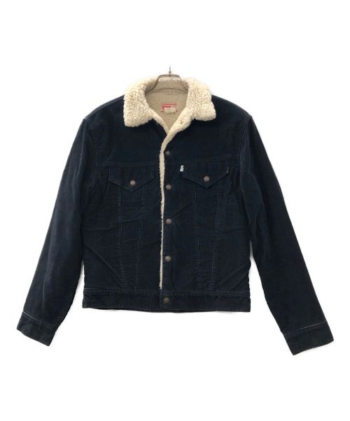 ビンテージ70s Levi's ボアジャケット 38 ネイビー BIG E 【中古 ビンテージ70s Levi's ボアジャケット 38 ネイビー BIG E 【中古