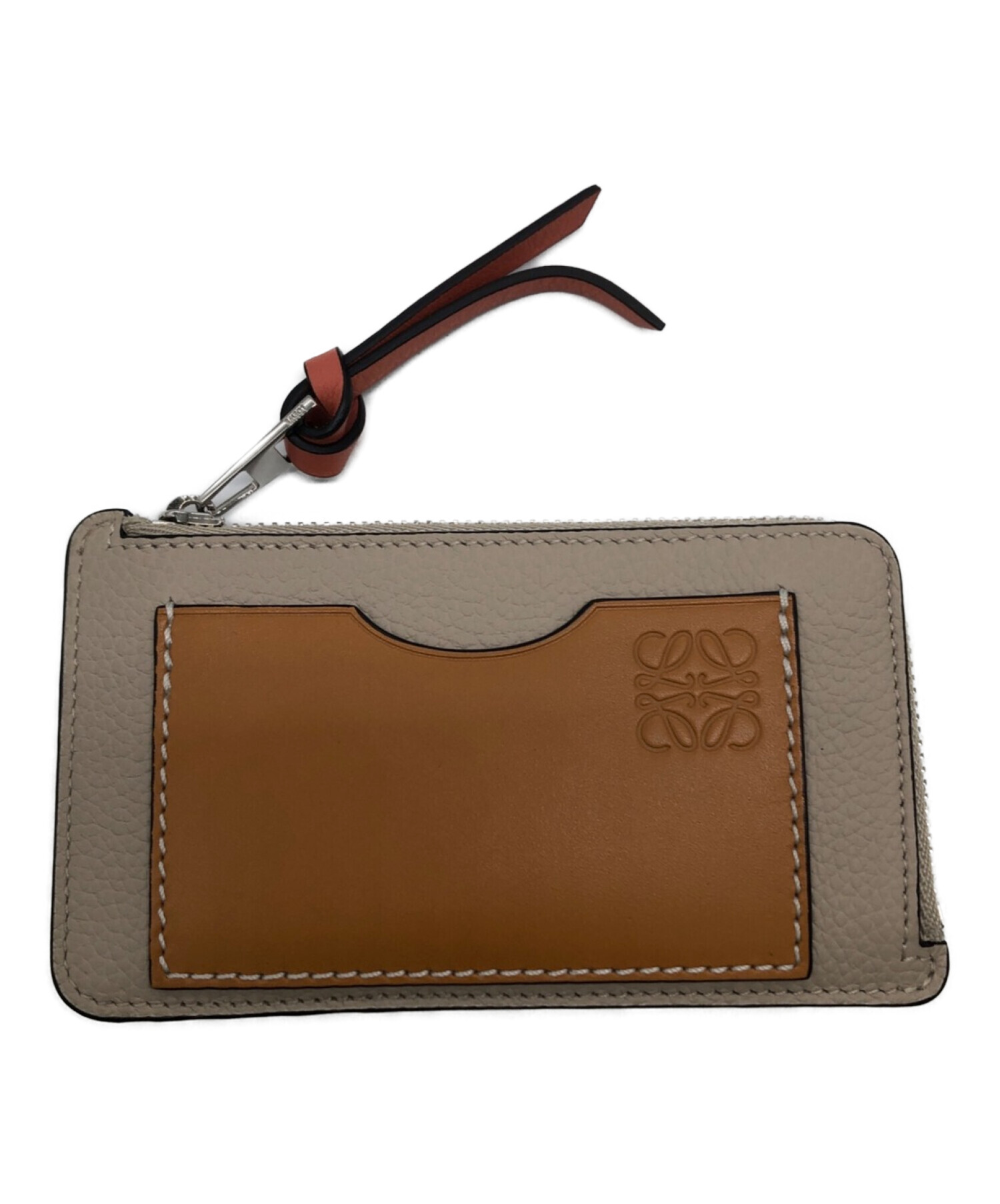中古・古着通販】LOEWE (ロエベ) コインカードホルダー ベージュ  