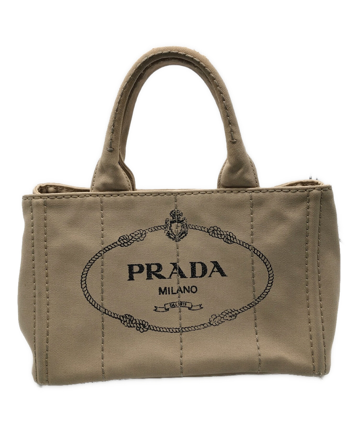 中古・古着通販】PRADA (プラダ) トートバッグ カナパ ベージュ  