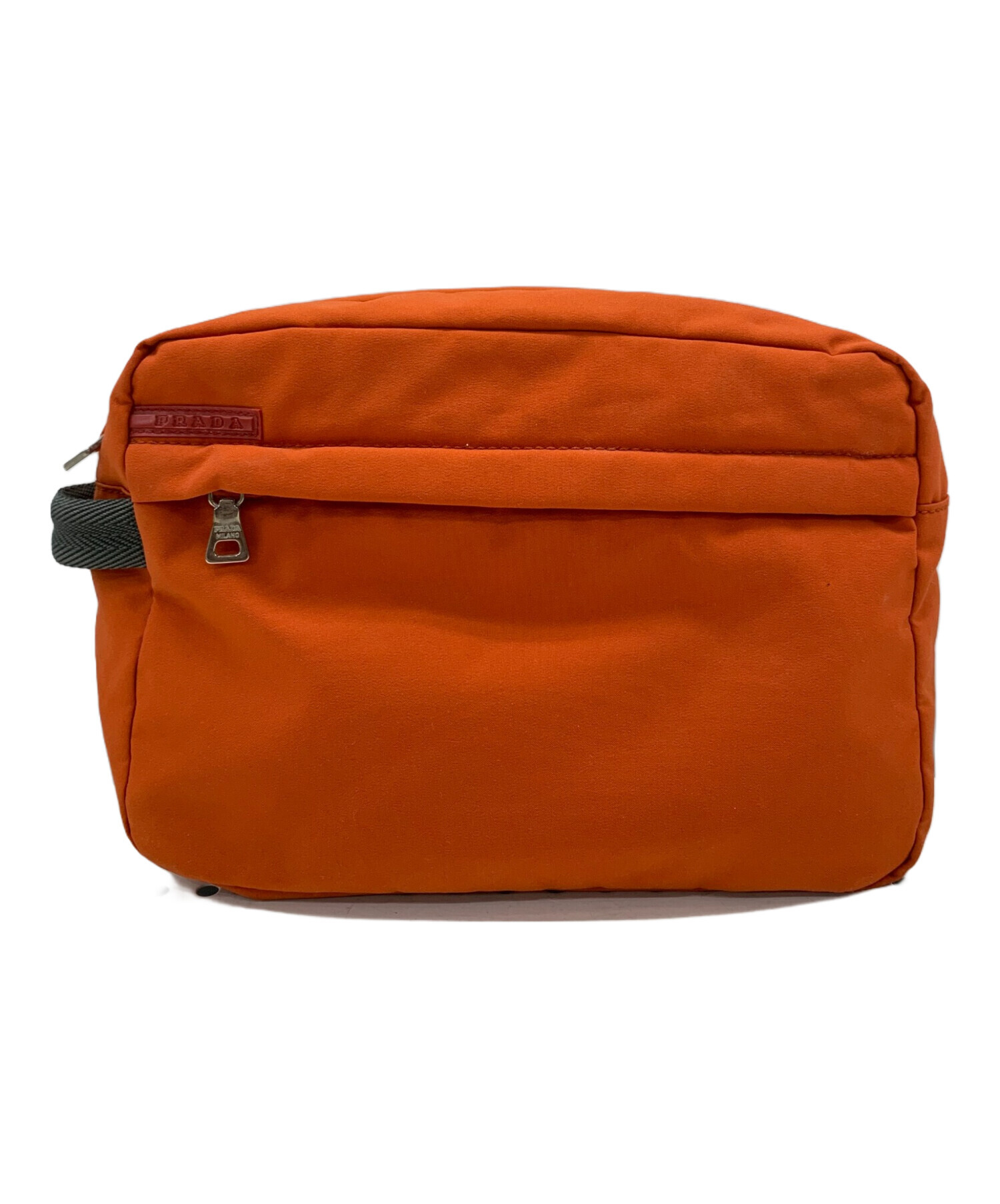 中古・古着通販】PRADA (プラダ) ナイロンポーチ SPORTS オレンジ 
