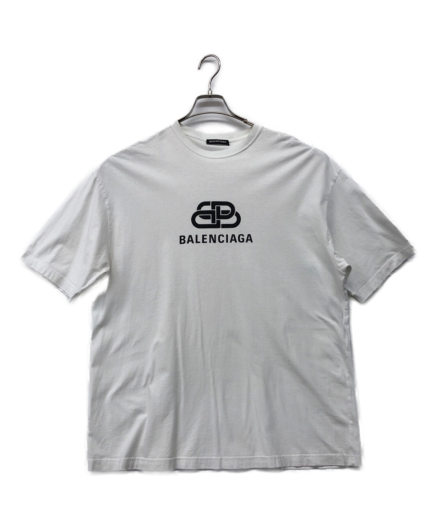BALENCIAGA (バレンシアガ) BBロゴTシャツ ホワイト サイズ:S