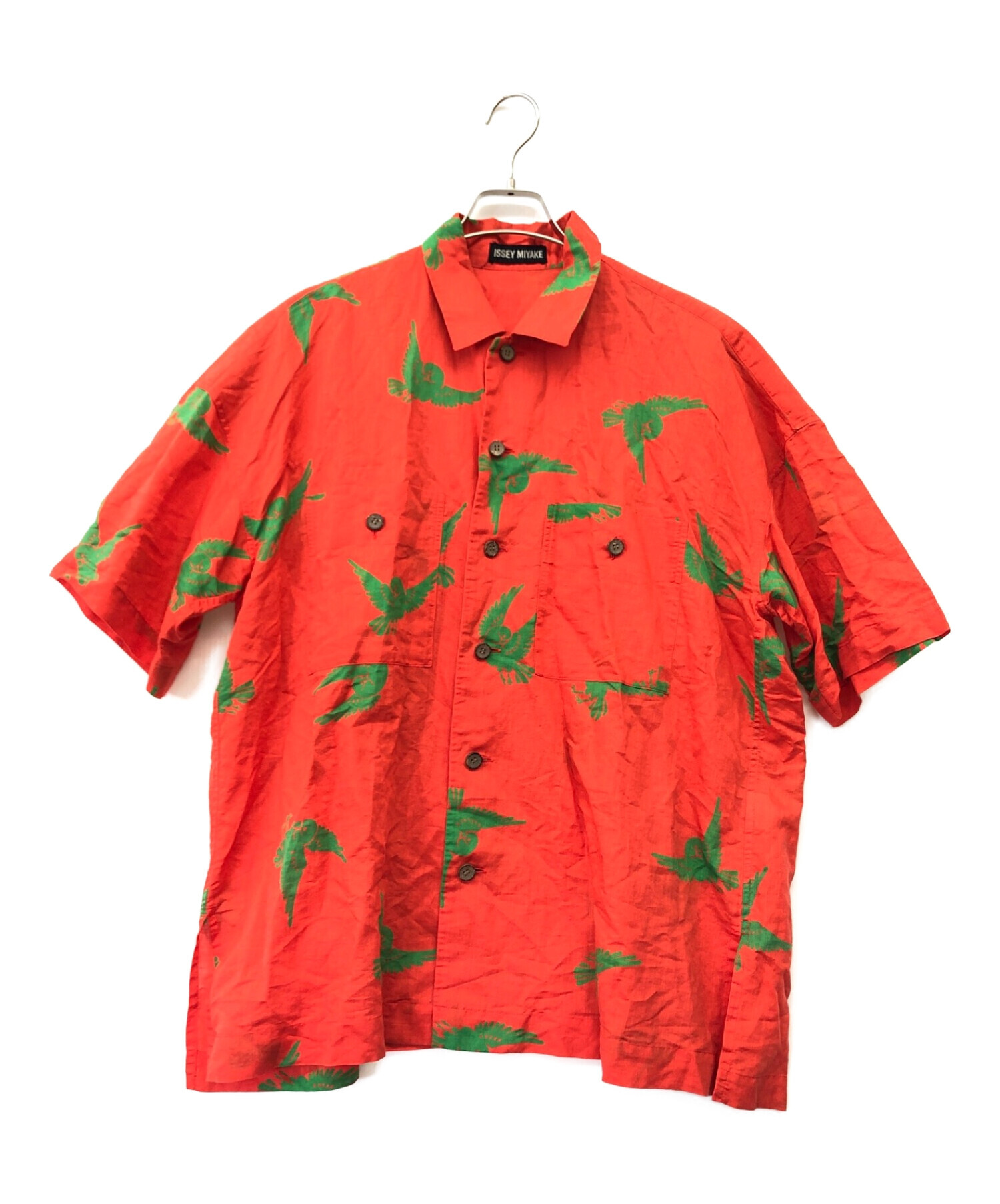 ISSEY イッセイミヤケ　花柄　アロハ　シャツ　半袖 ISSEY イッセイミヤケ 花柄 アロハ シャツ 半袖