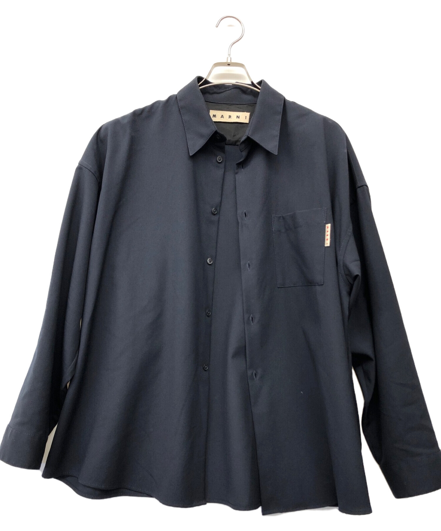 中古・古着通販】MARNI (マルニ) ウールトロピカルシャツ ネイビー 