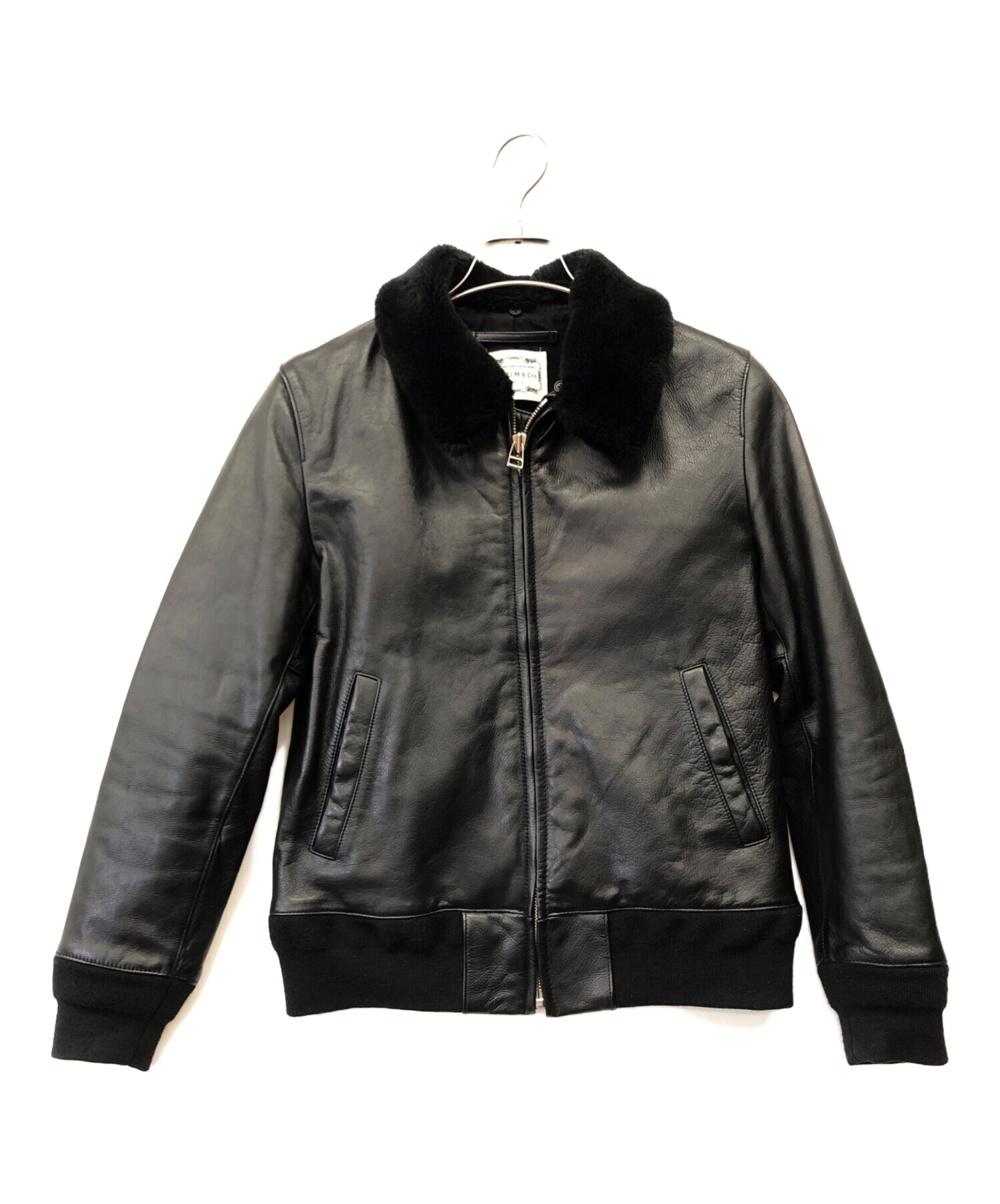 中古・古着通販】VICTIM (ヴィクティム) レザージャケット ブラック 