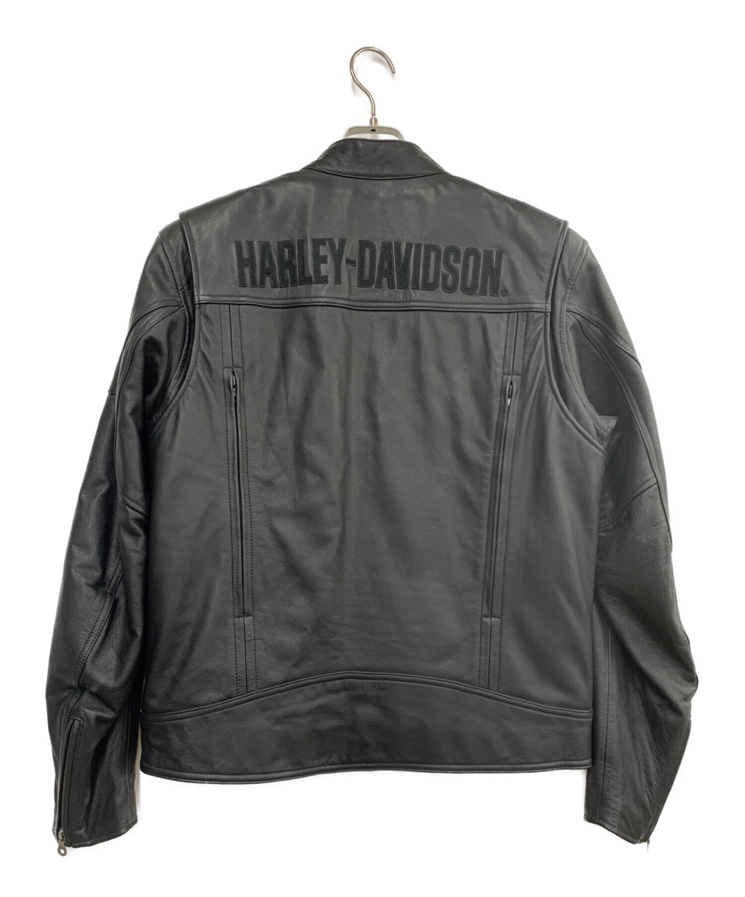 HARLEY-DAVIDSON (ハーレーダビッドソン) レザージャケット ブラック サイズ:M