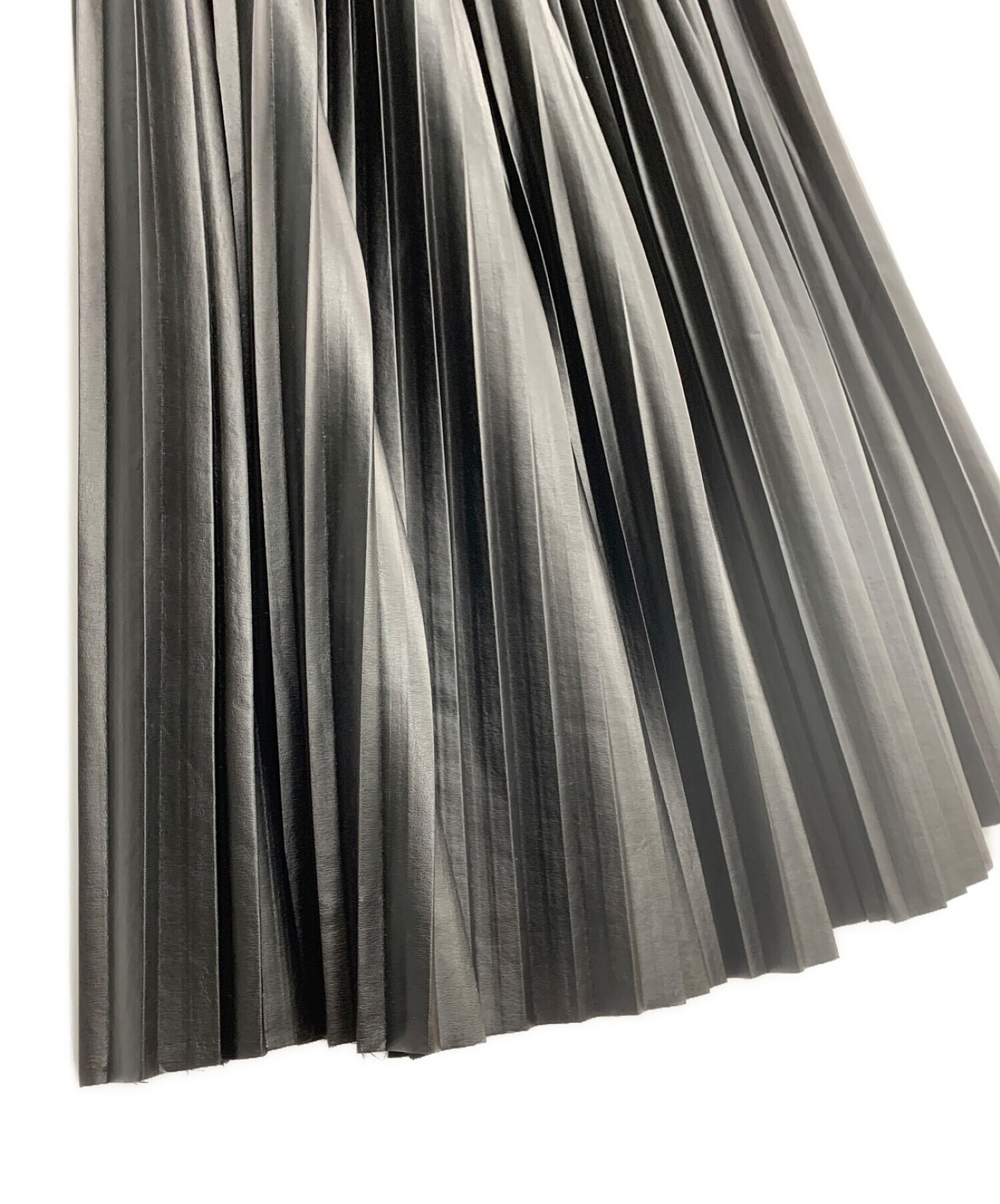 MM6 Maison Margiela (エムエムシックス メゾンマルジェラ) プリーツロングスカート ブラック サイズ:46