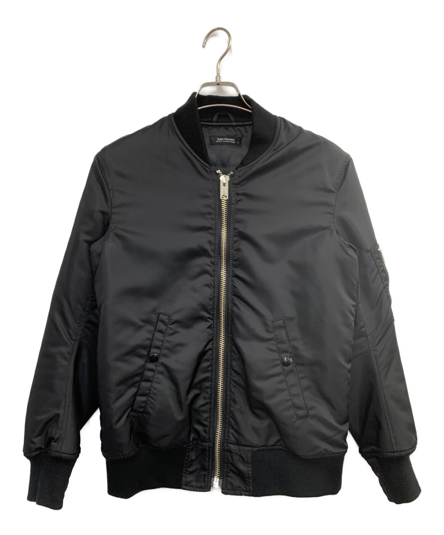 RUDE GALLERY (ルードギャラリー) MA-1ジャケット ブラック サイズ:3