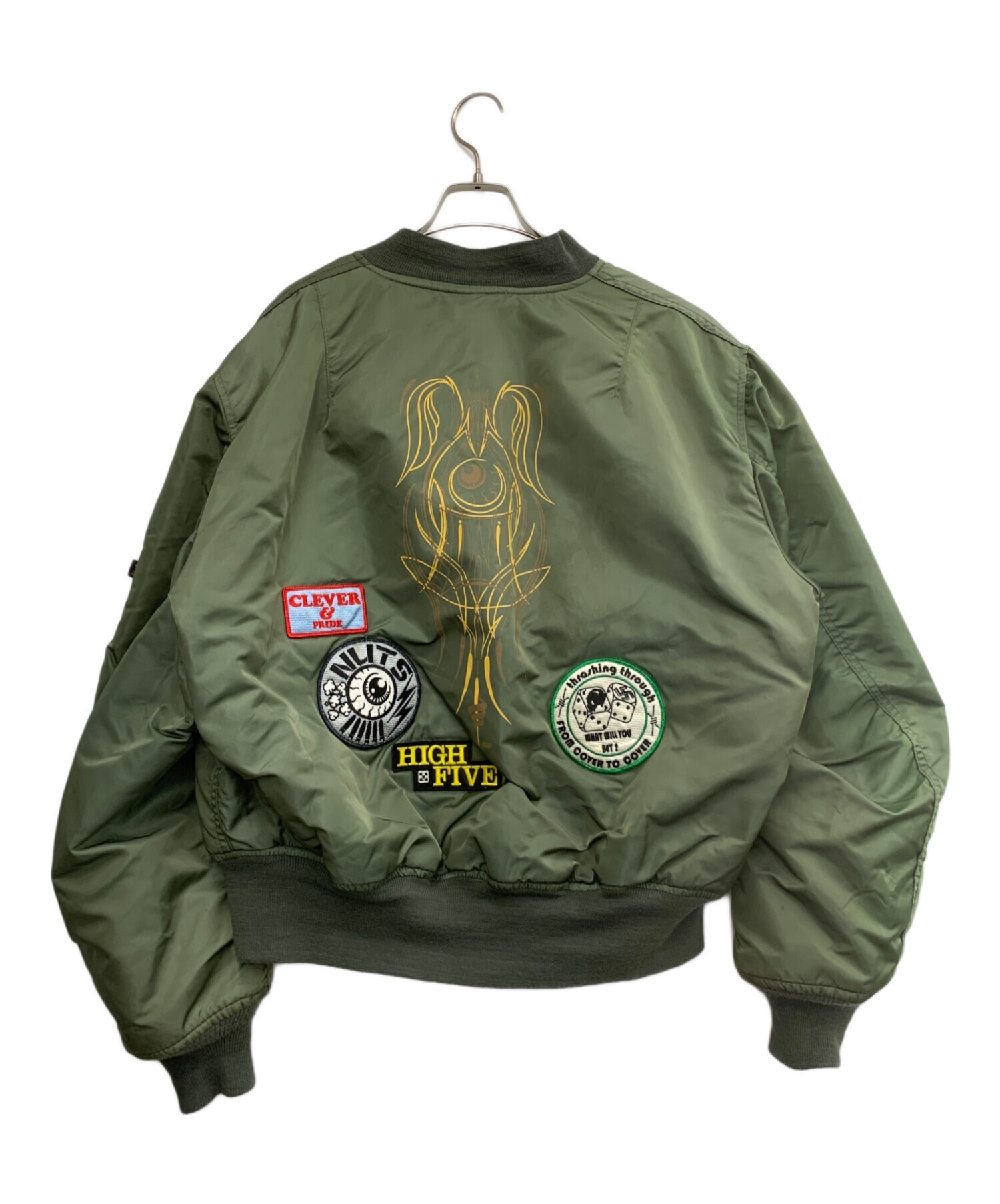 中古・古着通販】ALPHA (アルファ) MA-1ジャケット オリーブ サイズ:XL 