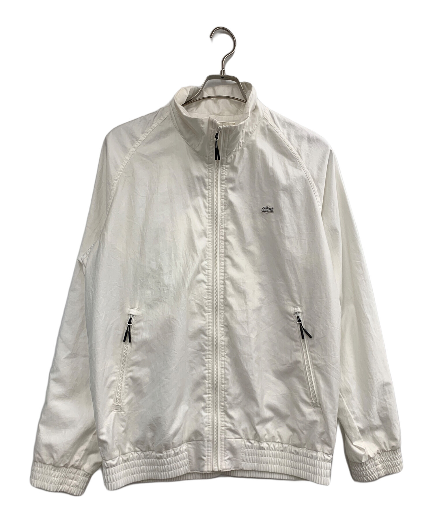 中古・古着通販】LACOSTE (ラコステ) ナイロンジャケット ホワイト  
