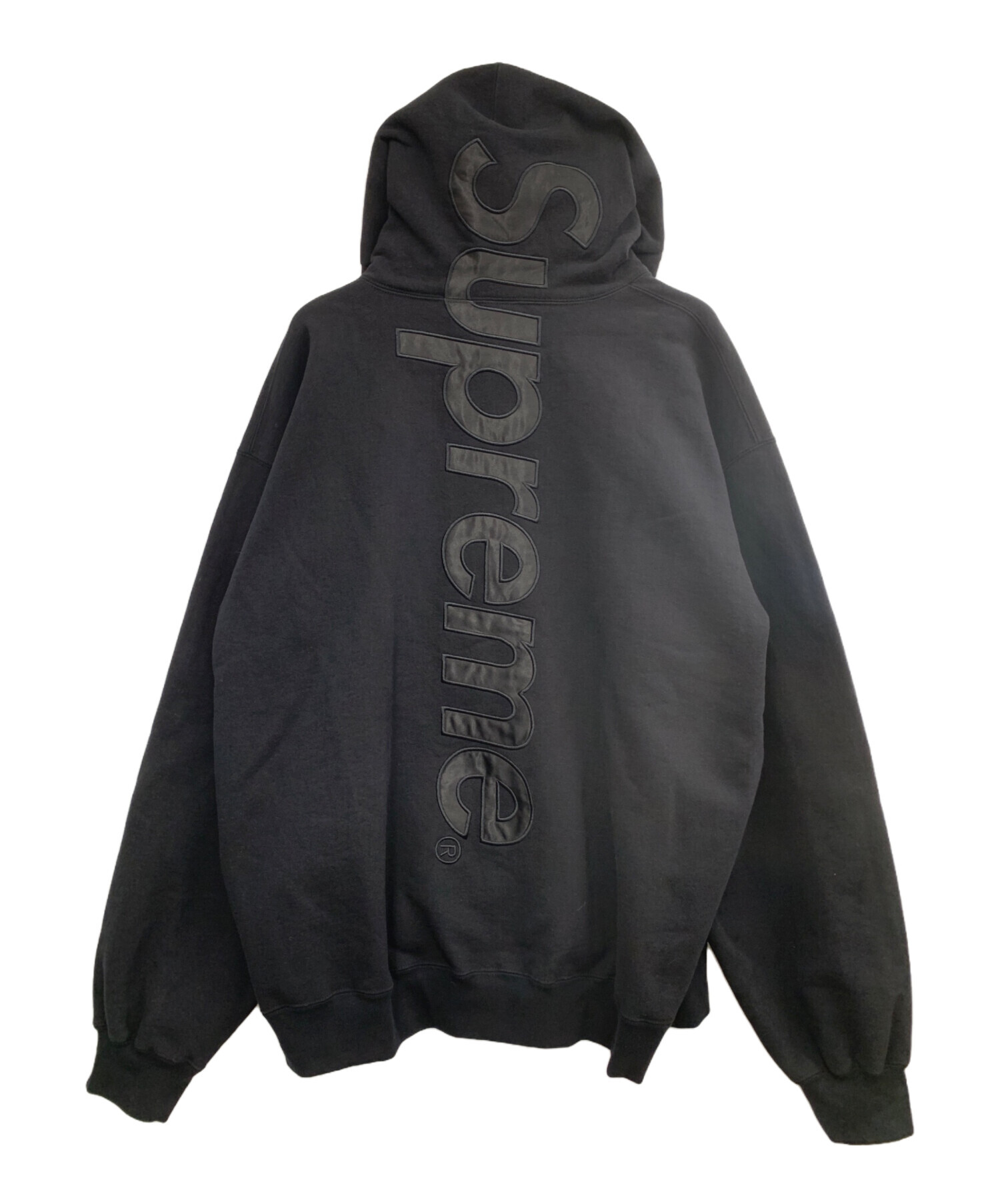 Supreme ビックロゴパーカー XXLarge 黒 ファッション