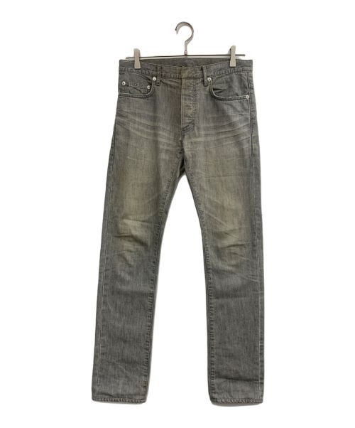 ディオール メンズ ストレッチ ブリーチホワイトグレイパンツ28 パンツ