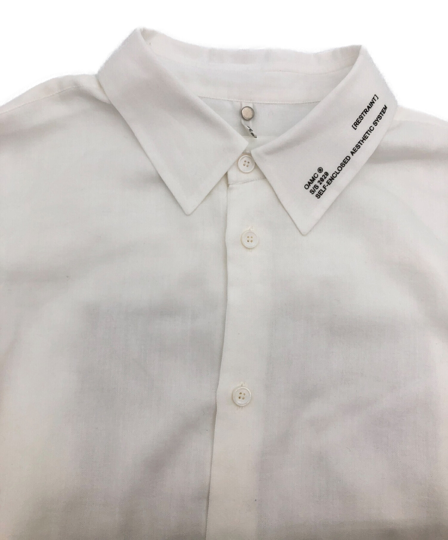 OAMC (オーエーエムシー) バックフォトシャツ ホワイト サイズ:Ｓ
