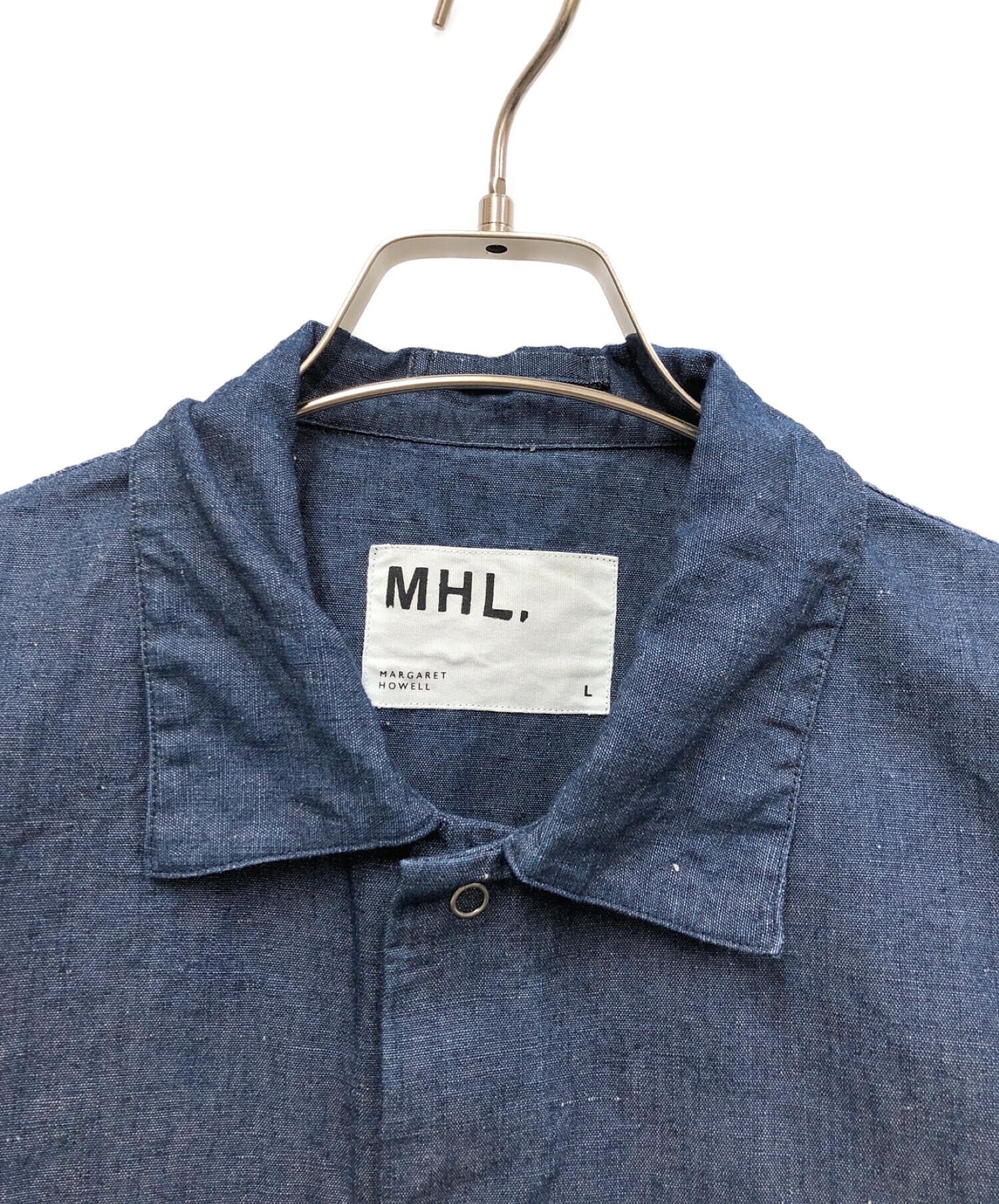 MHL (エムエイチエル) デニムシャツ インディゴ サイズ:L