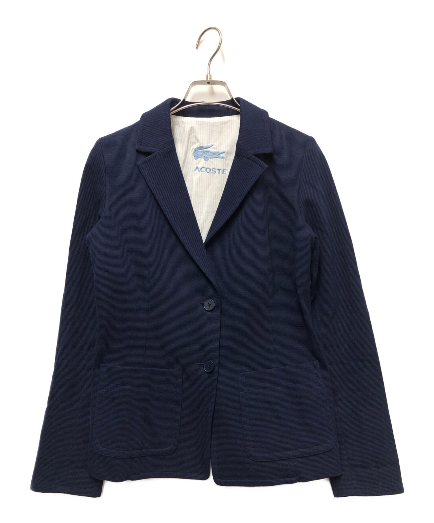 LACOSTE ネイビー テーラードジャケット 36