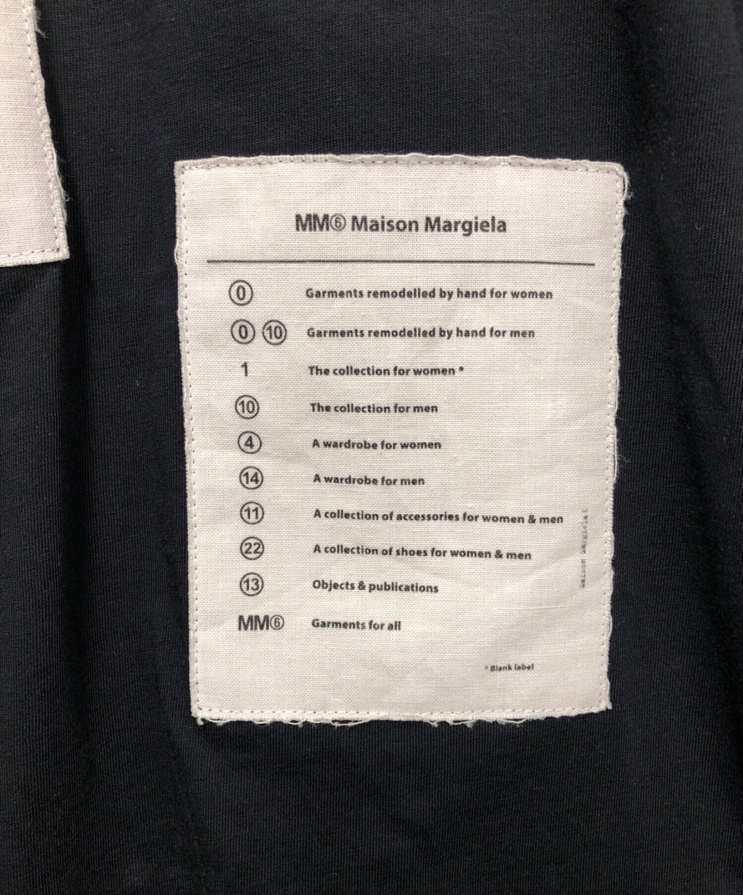 10Y/Tシャツ/MM6MaisonMargiela/ブラック