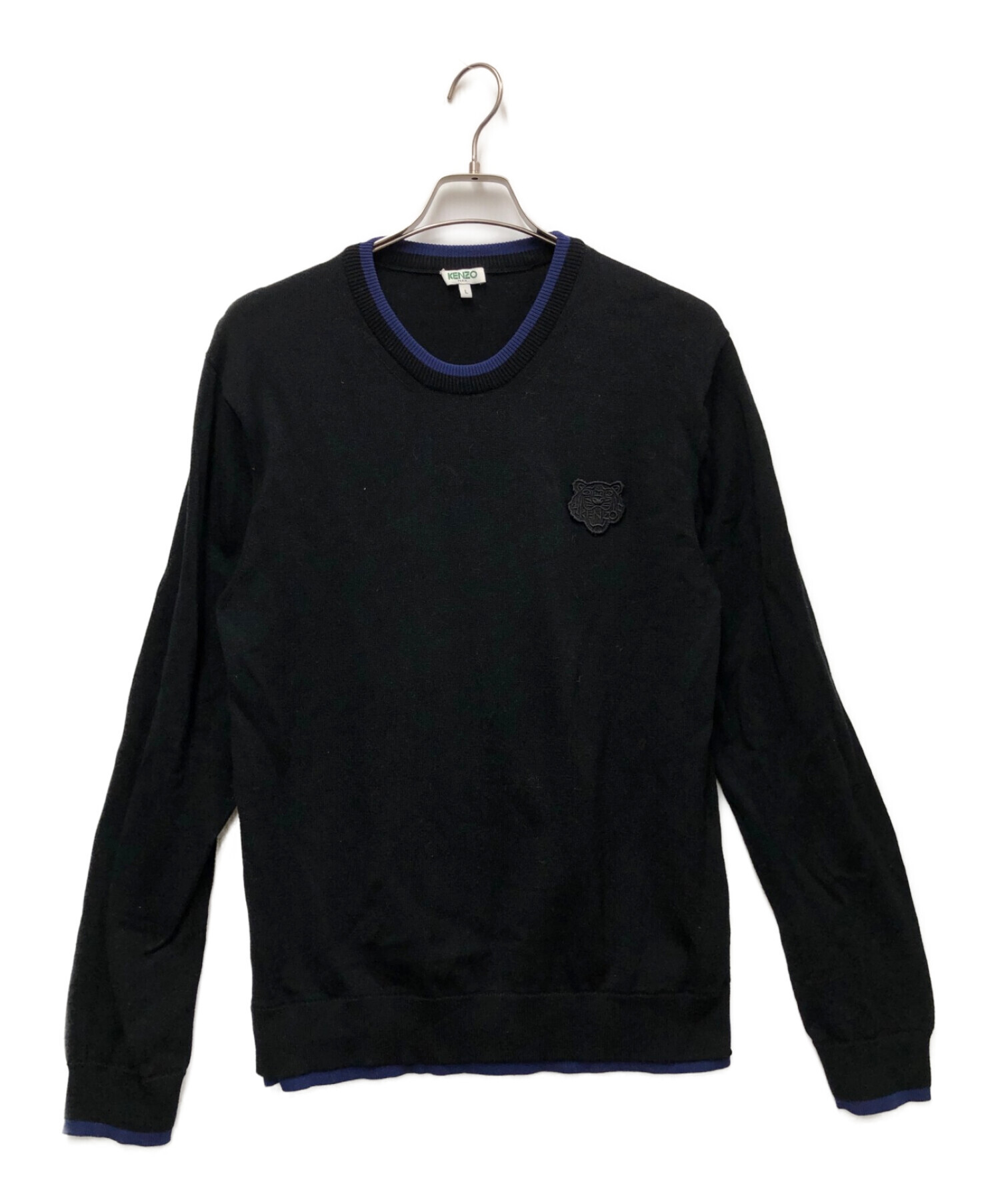 KENZO (ケンゾー) ニットセーター ブラック サイズ:L