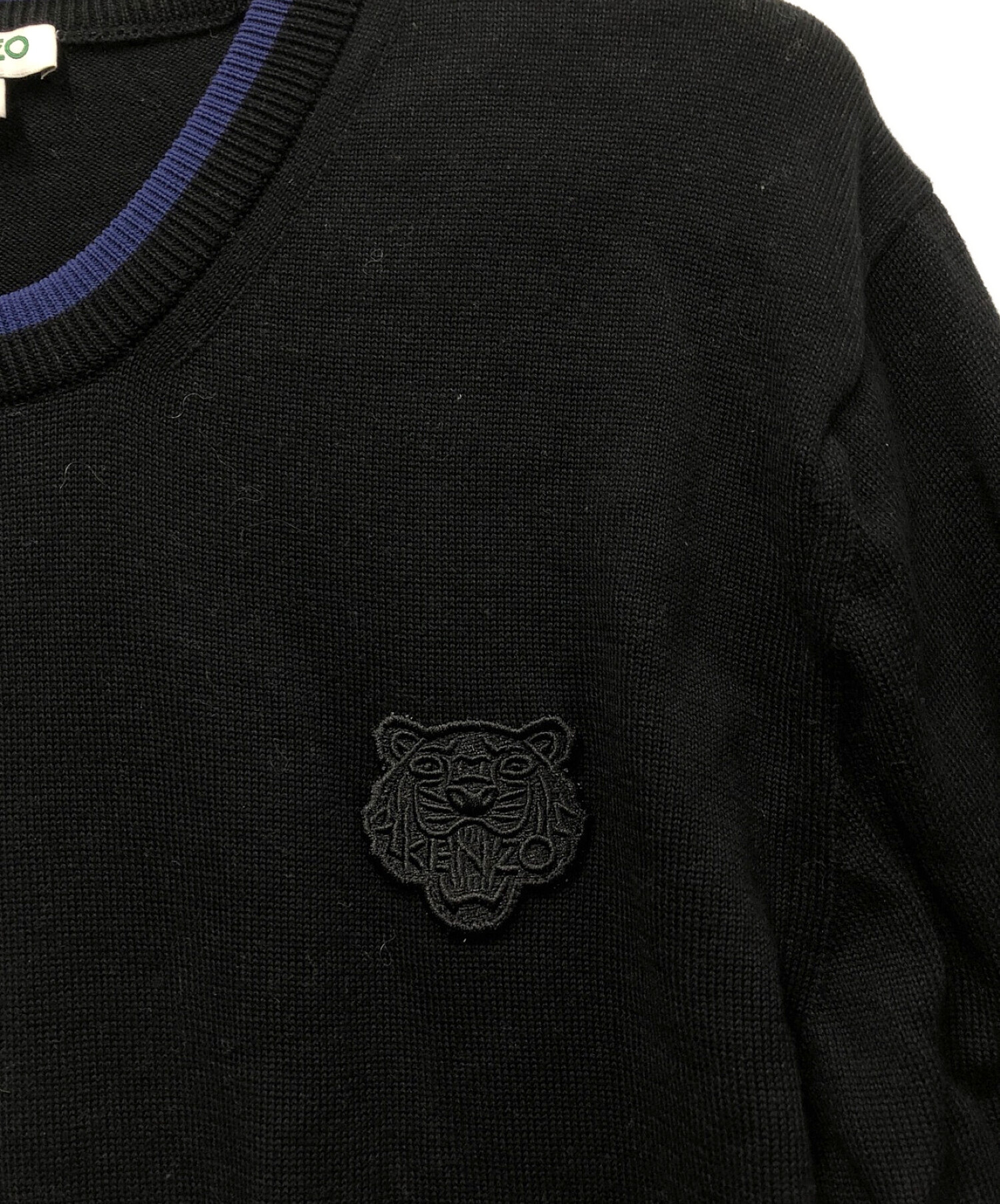 KENZO (ケンゾー) ニットセーター ブラック サイズ:L