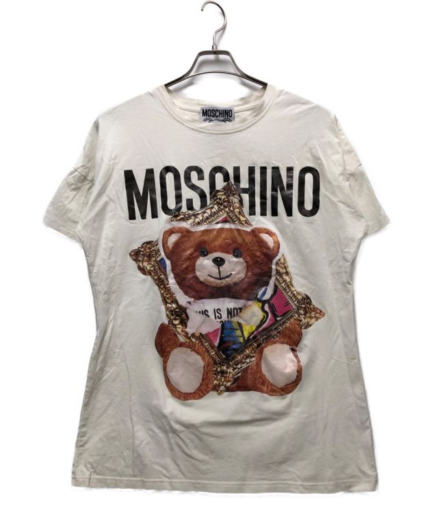 中古・古着通販】MOSCHINO (モスキーノ) ベアプリントTシャツ ホワイト 