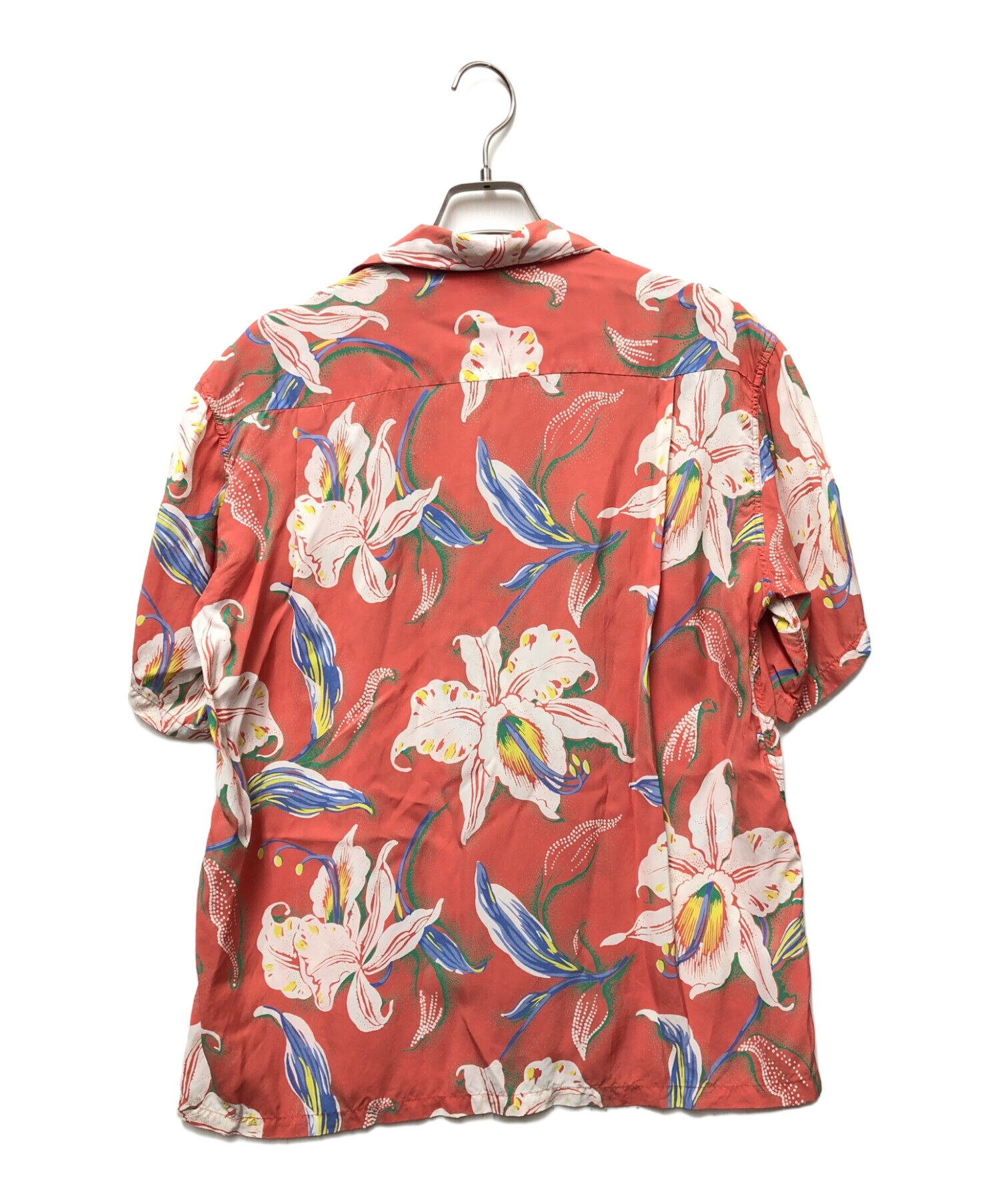 中古・古着通販】Sun Surf (サンサーフ) アロハシャツ オレンジ サイズ 