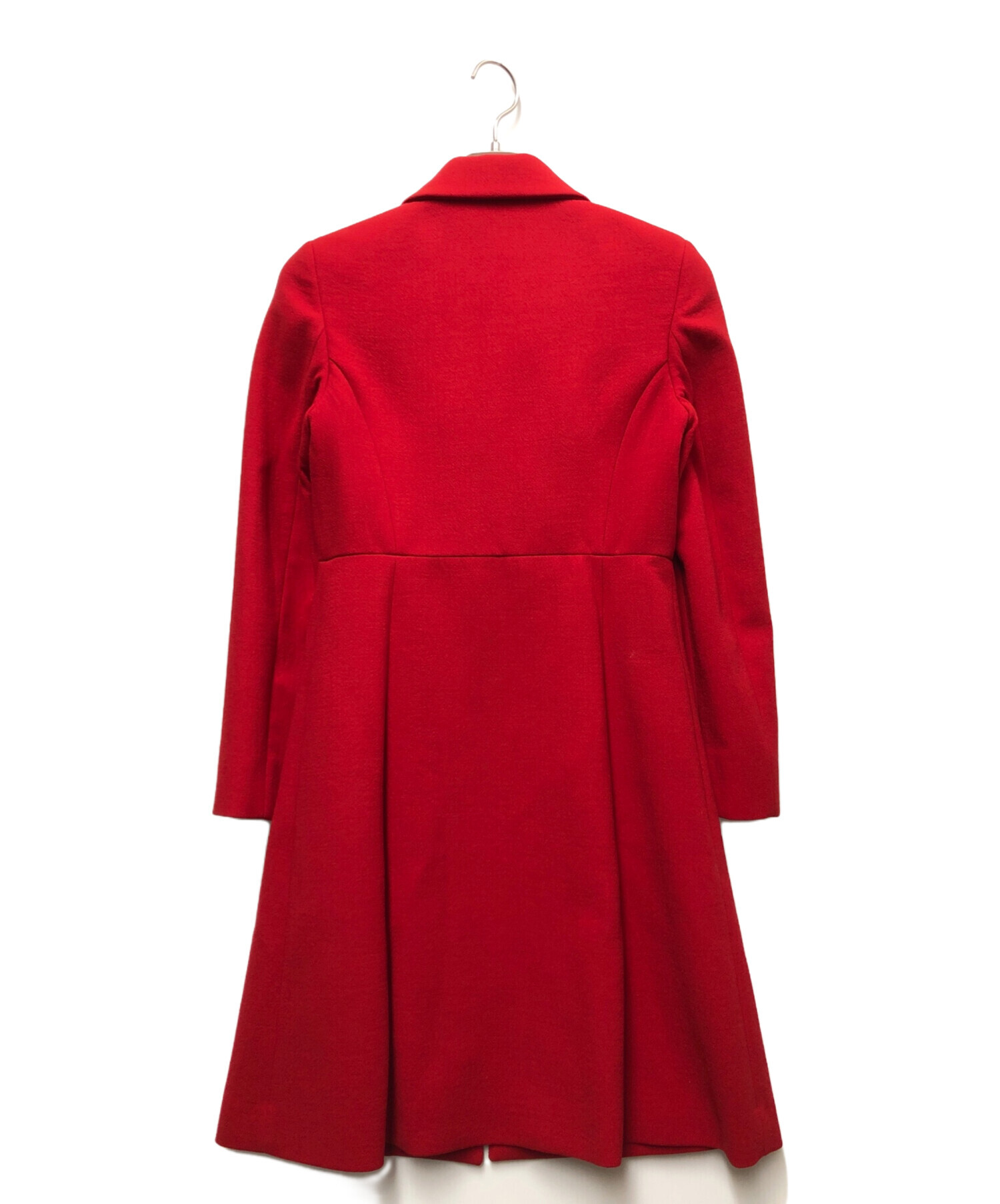 中古・古着通販】MIU MIU (ミュウミュウ) ロングコート レッド サイズ 