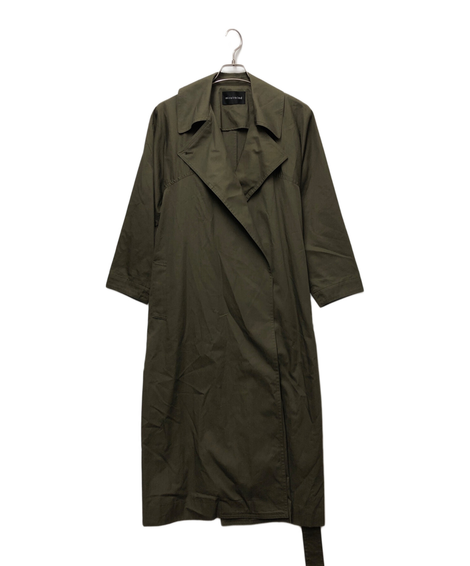 中古・古着通販】mizuiro-ind (ミズイロインド) トレンチコート 