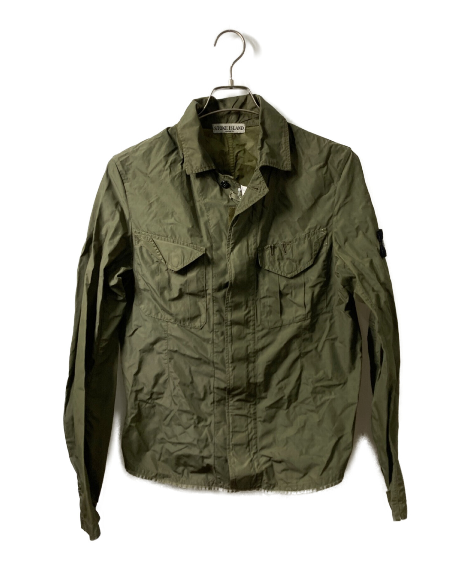 STONE ISLAND オリーブ ミリタリージャケット ナイロンジャケット