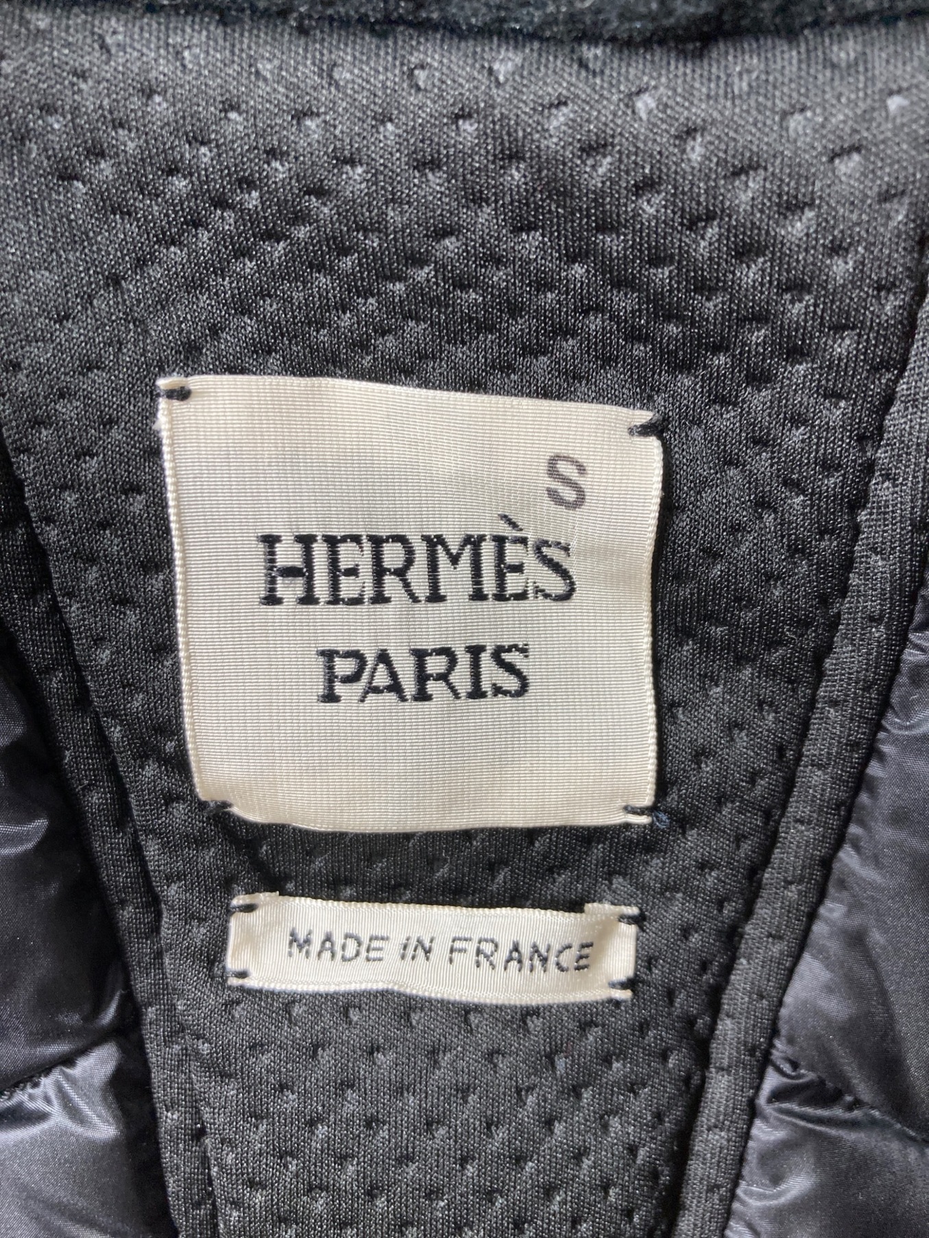 HERMESエルメス フード付きダウンベスト ベイビーブルー