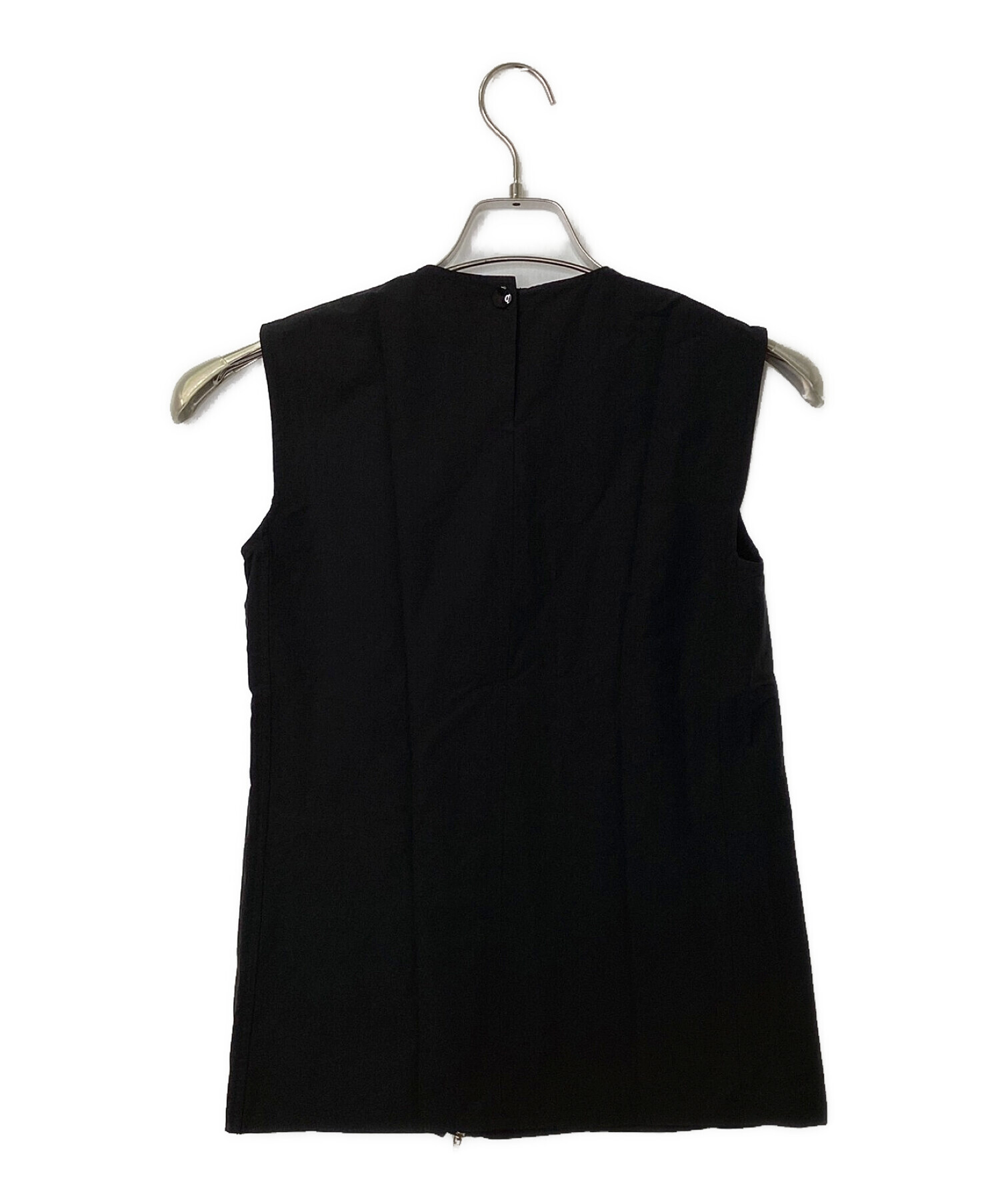 中古・古着通販】CELINE (セリーヌ) ノースリーブブラウス ブラック 