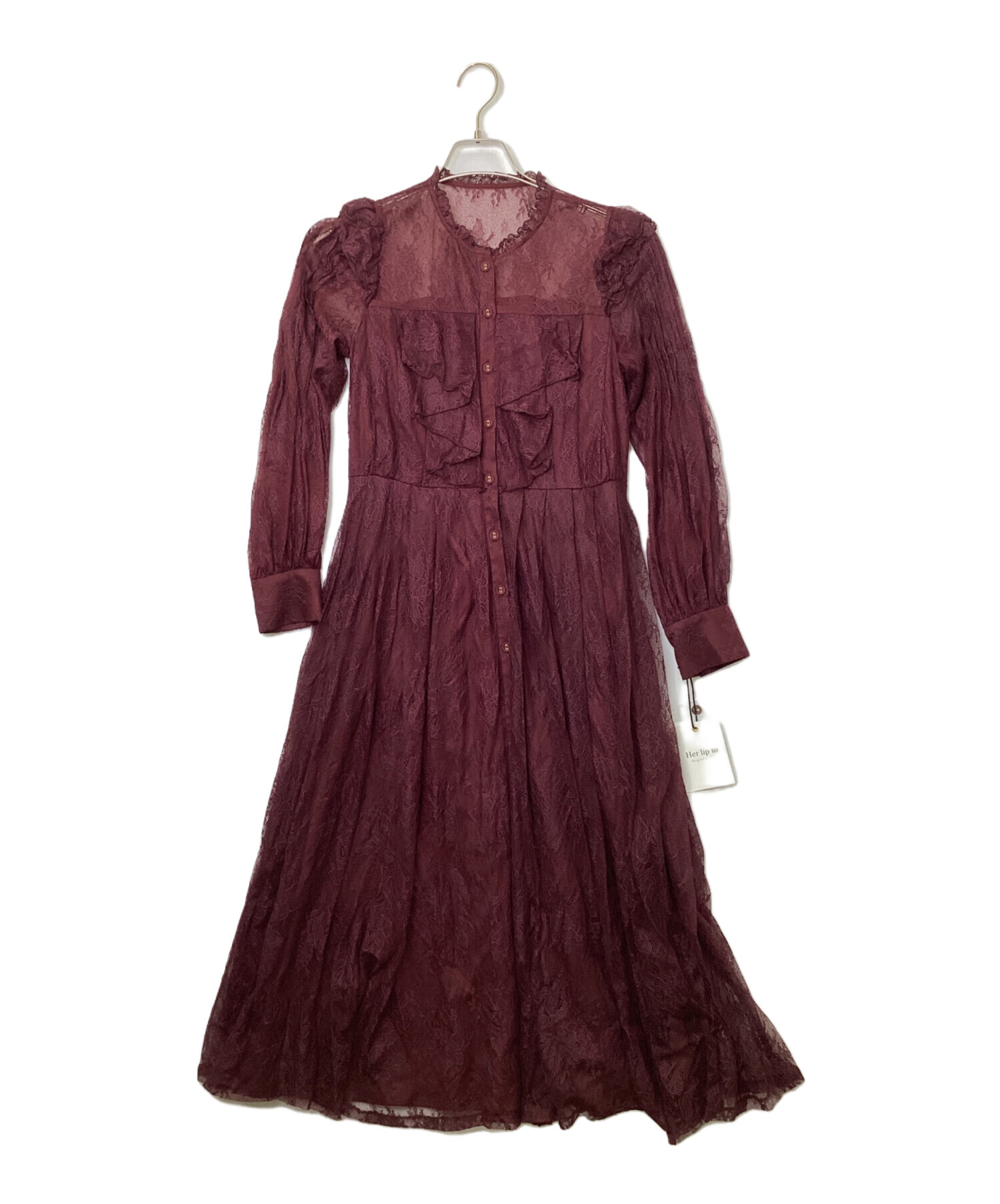 ハーリップトゥRomantic Lace Belted Dress