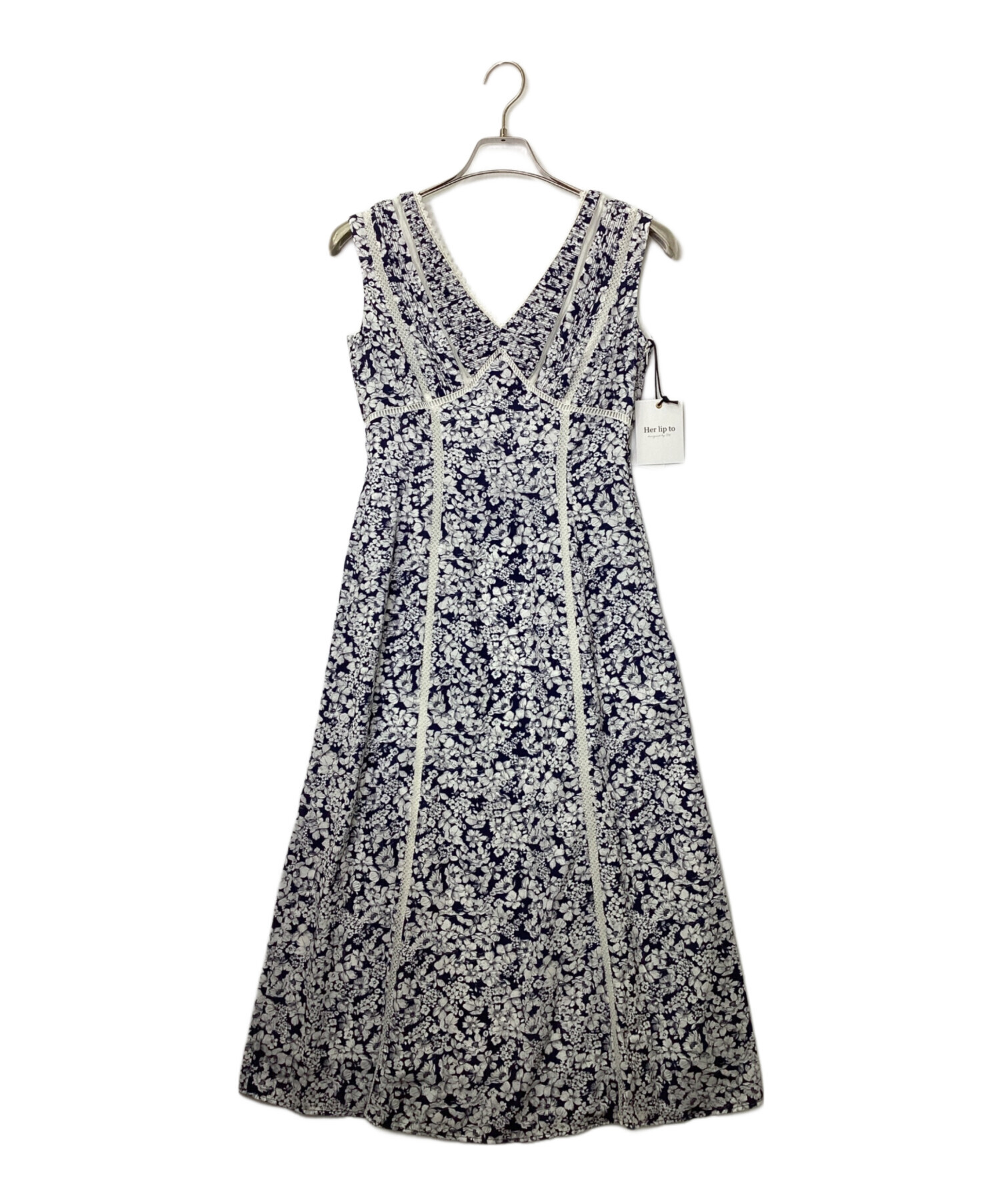 中古・古着通販】Her lip to (ハーリップトゥ) Lace Trimmed Floral 