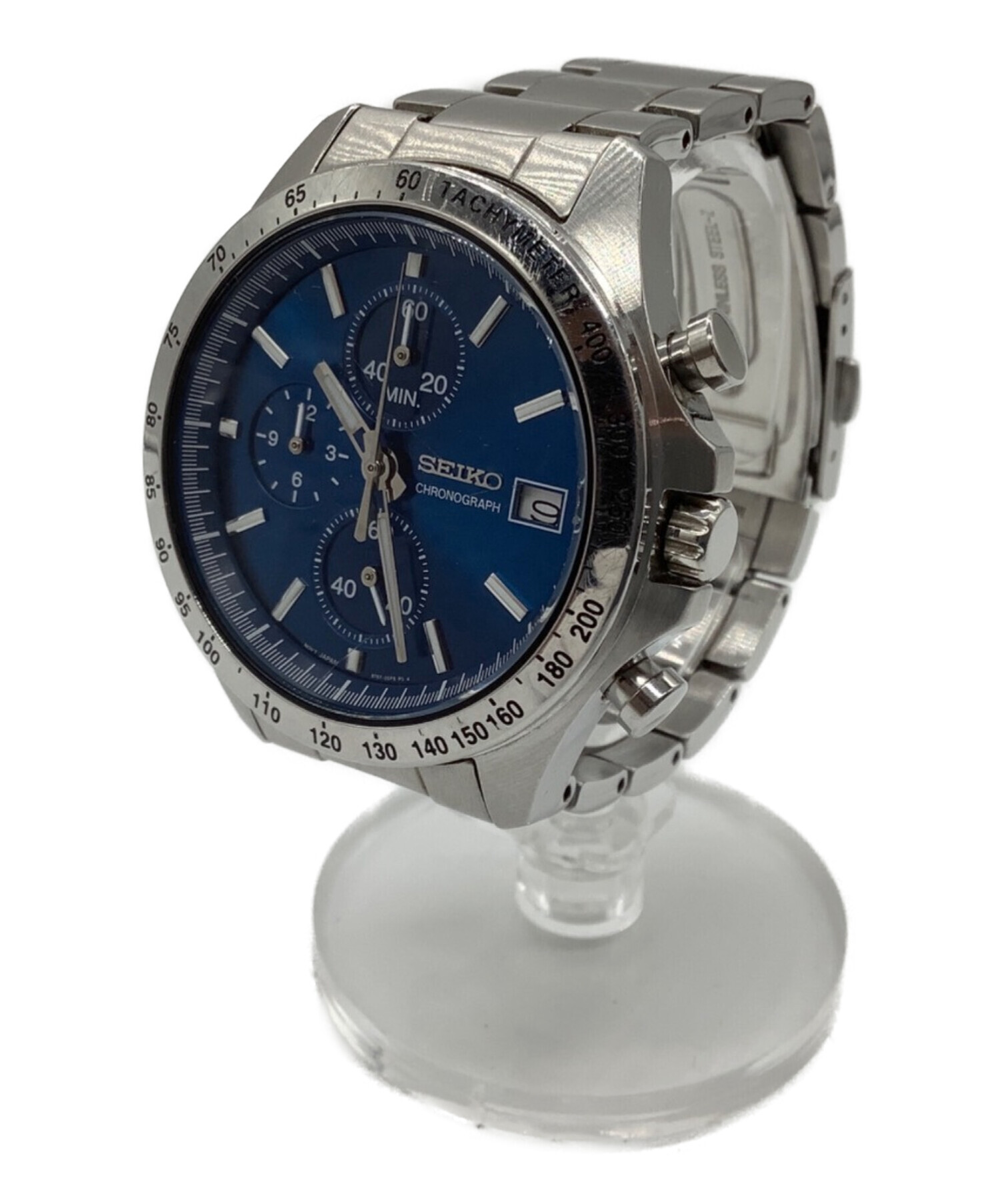 中古・古着通販】SEIKO (セイコー) クロノグラフ スピリット ブルー 