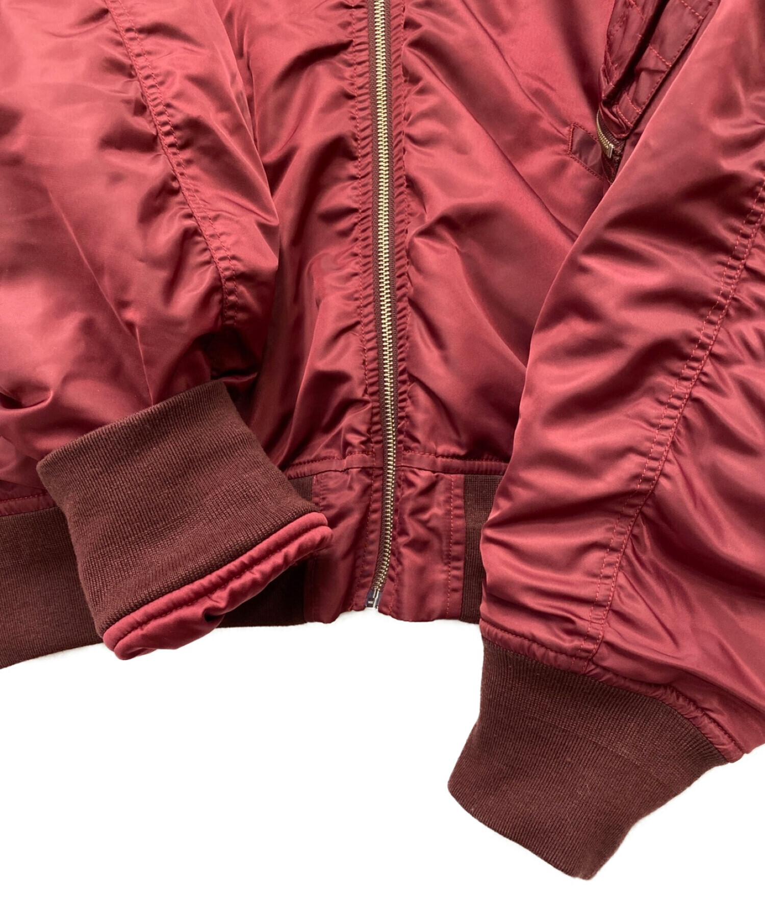 Needles MA-1ジャケット バーガンディ S Needles MA-1ジャケット バーガンディ S - メルカリ