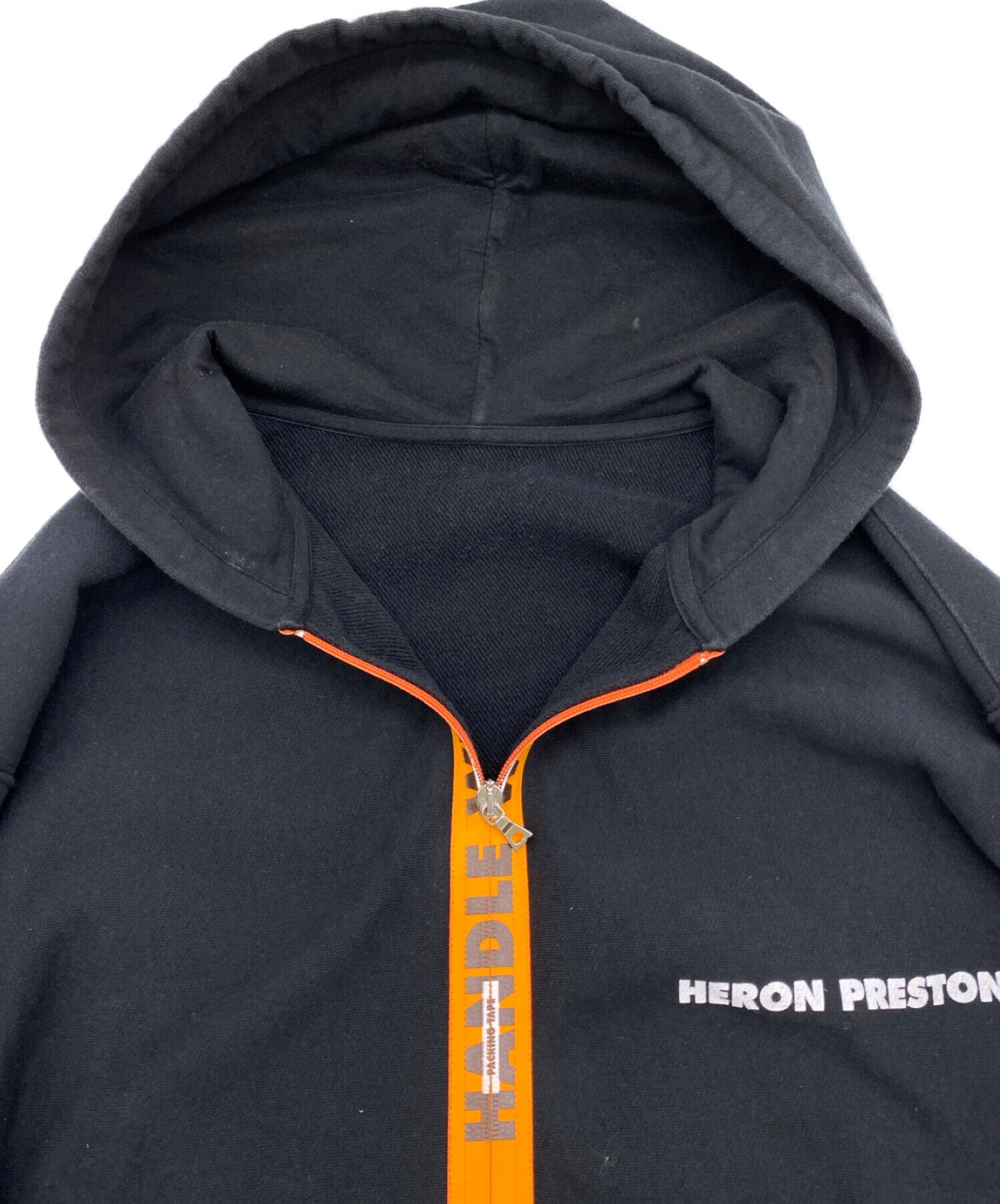 HERON PRESTON (ヘロンプレストン) ジップパーカー ブラック サイズ:Ｍ