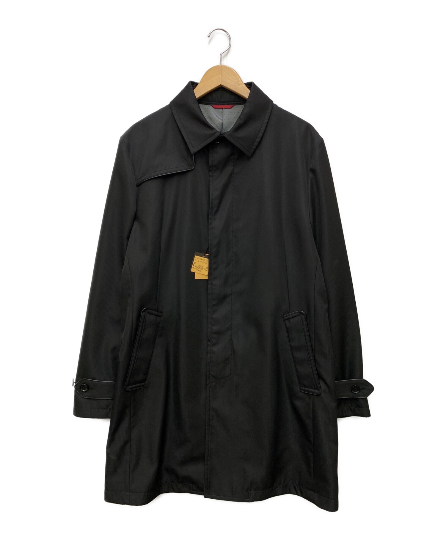COMME CA MEN (コムサ・メン) ロングコート ブラック サイズ:L 未使用品